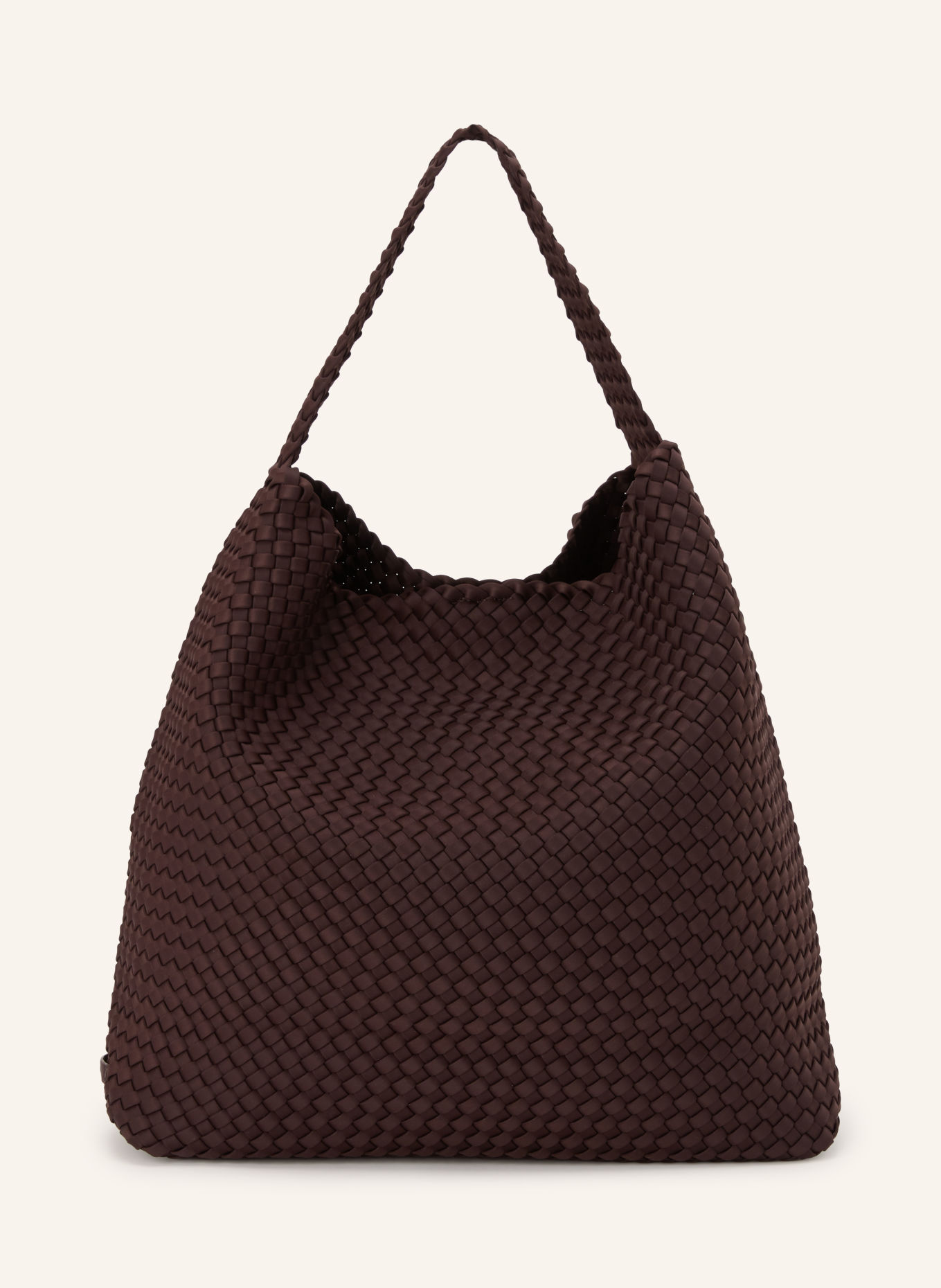 Naghedi Sac à dos LARGE avec pochette: MARRON FONCÉ