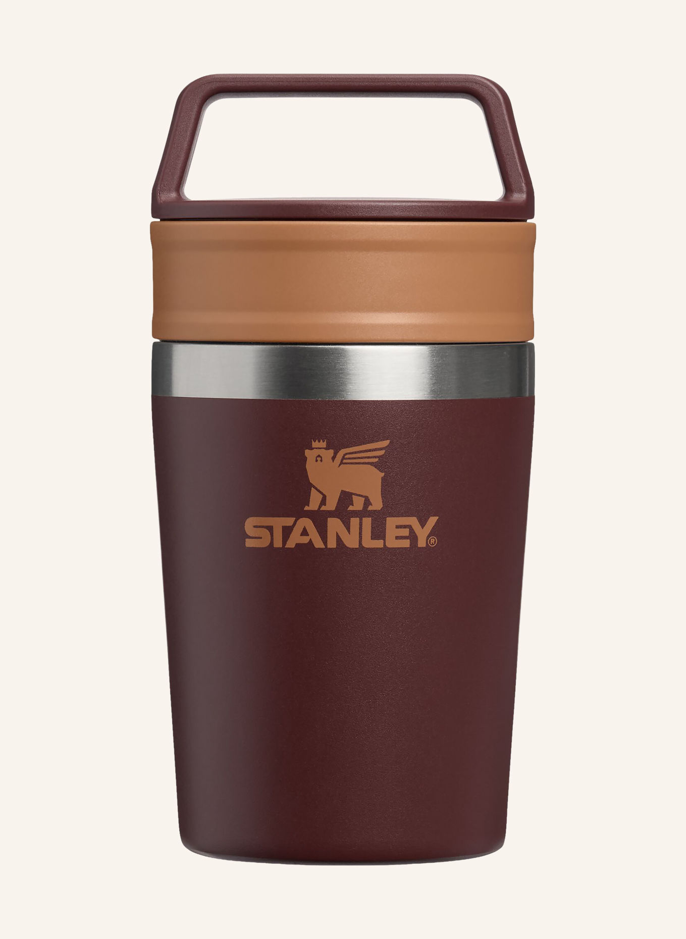 STANLEY Thermal mug THE CAFÉ-TO-GO TRAVEL MUG: DARK BROWN / LIGHT BROWN