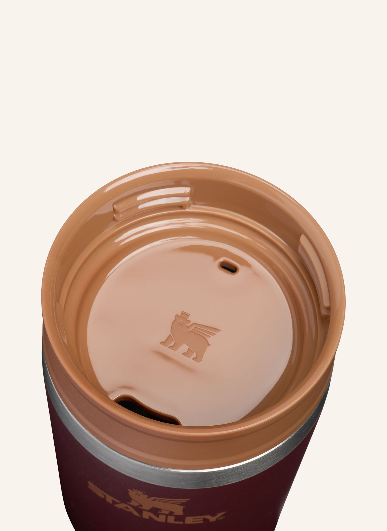 STANLEY Thermal mug THE CAFÉ-TO-GO TRAVEL MUG: DARK BROWN / LIGHT BROWN
