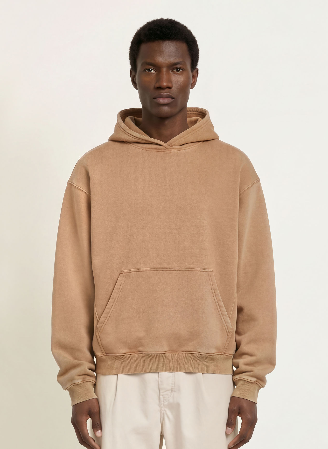 DRYKORN Sweat à capuche KAMILIO: CHAMEAU