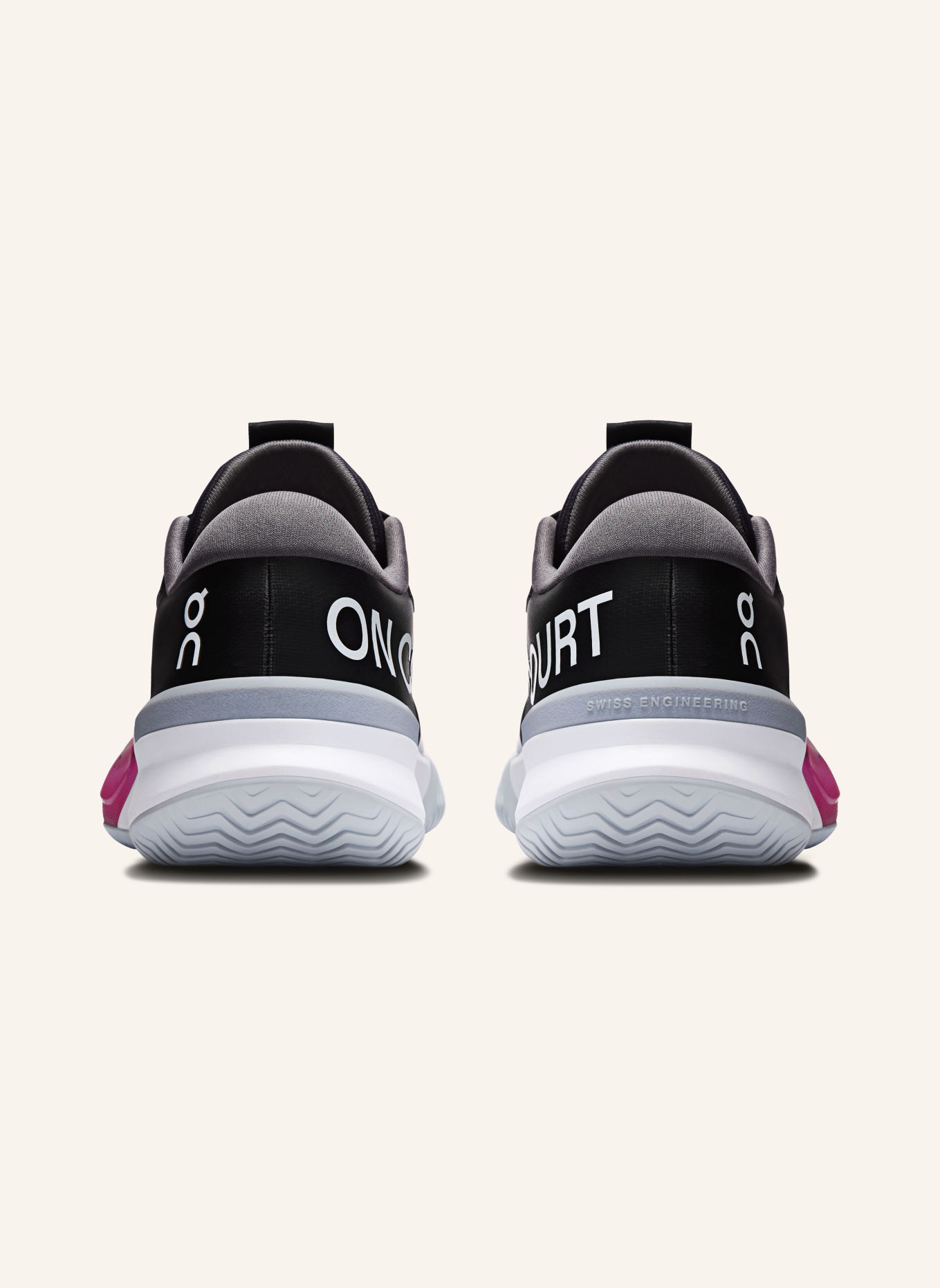 On Tennis shoes THE ROGER PRO 3 CLAY: BLACK / WHITE