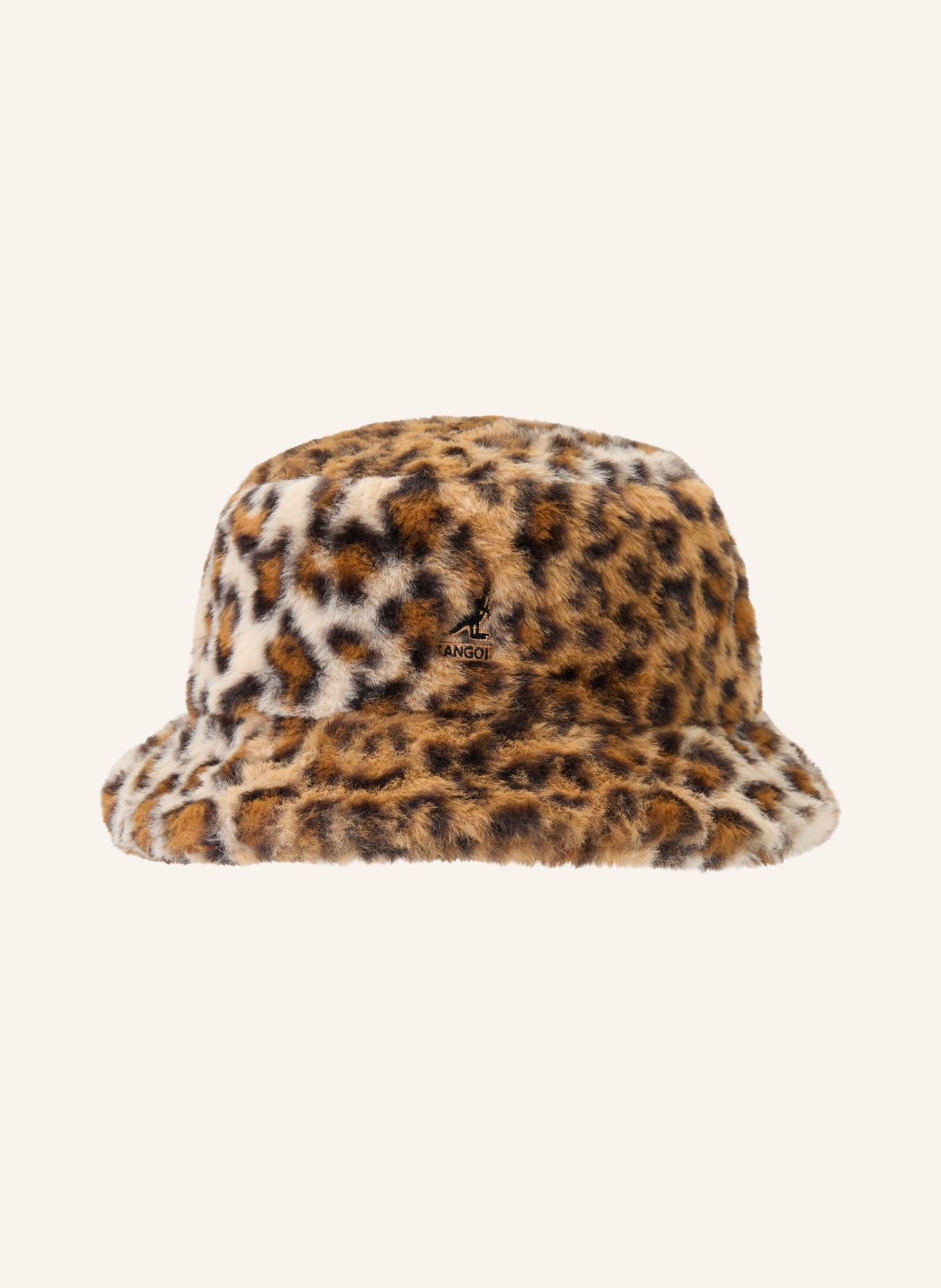 KANGOL Klobouk Bucket Hat z umělé kožešiny: SVĚTLE HNĚDÁ / KOŇAKOVÁ / ČERNÁ