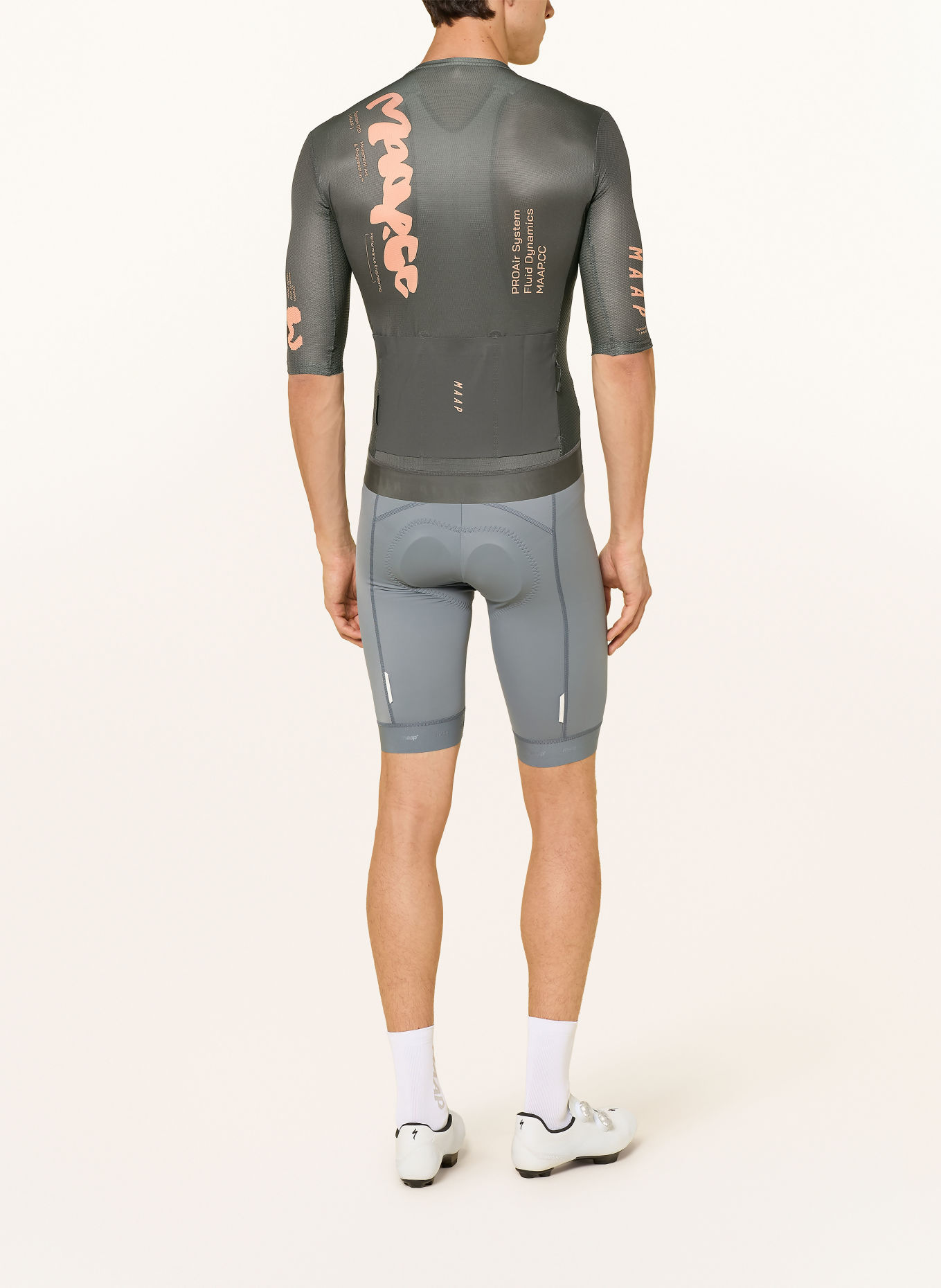 MAAP STRATA PRO AIR 3.0 Cycling jersey: DARK BROWN / SALMON