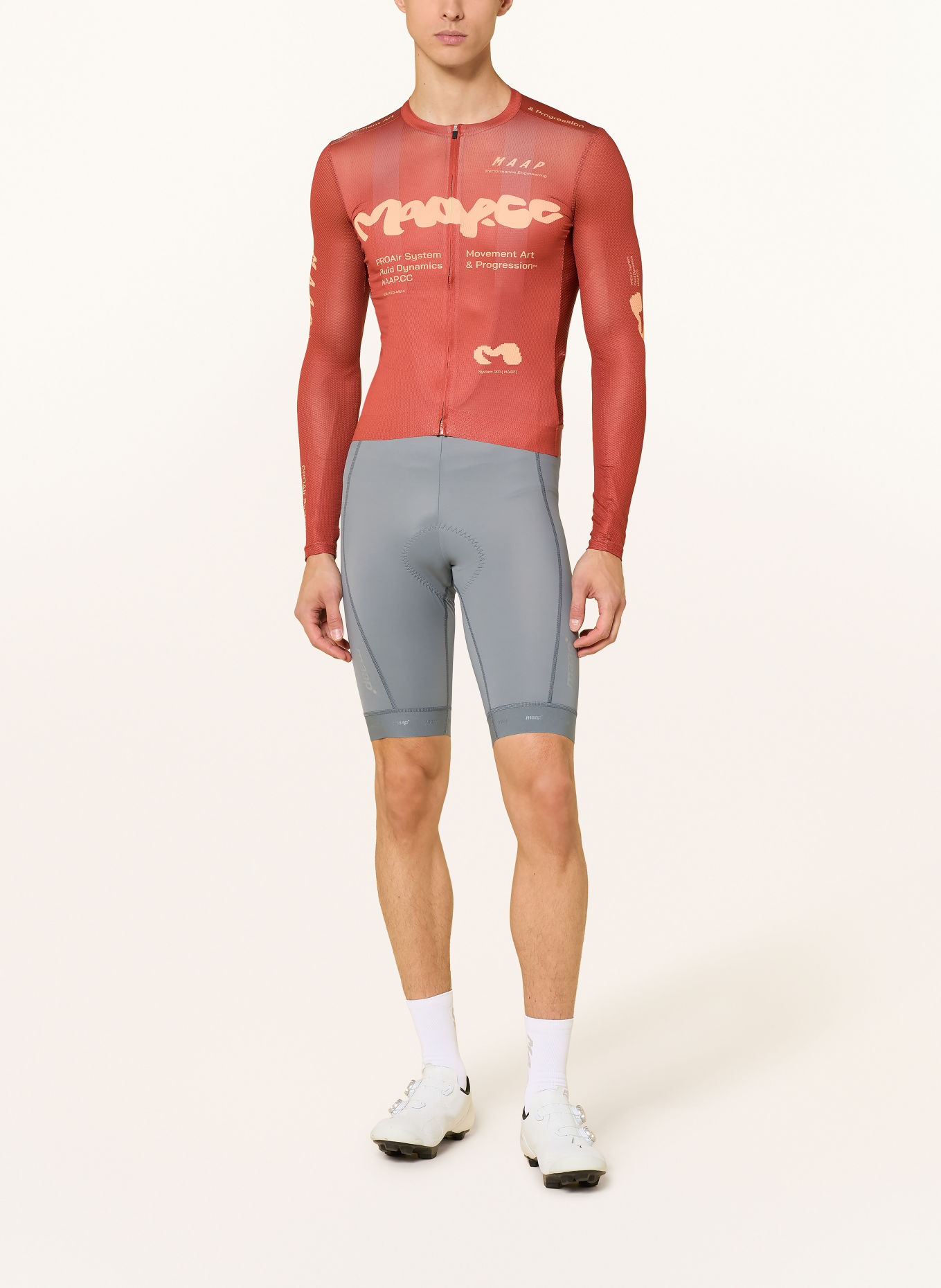 MAAP STRATA PRO AIR 3.0 Cycling jersey: DARK ORANGE / LIGHT ORANGE
