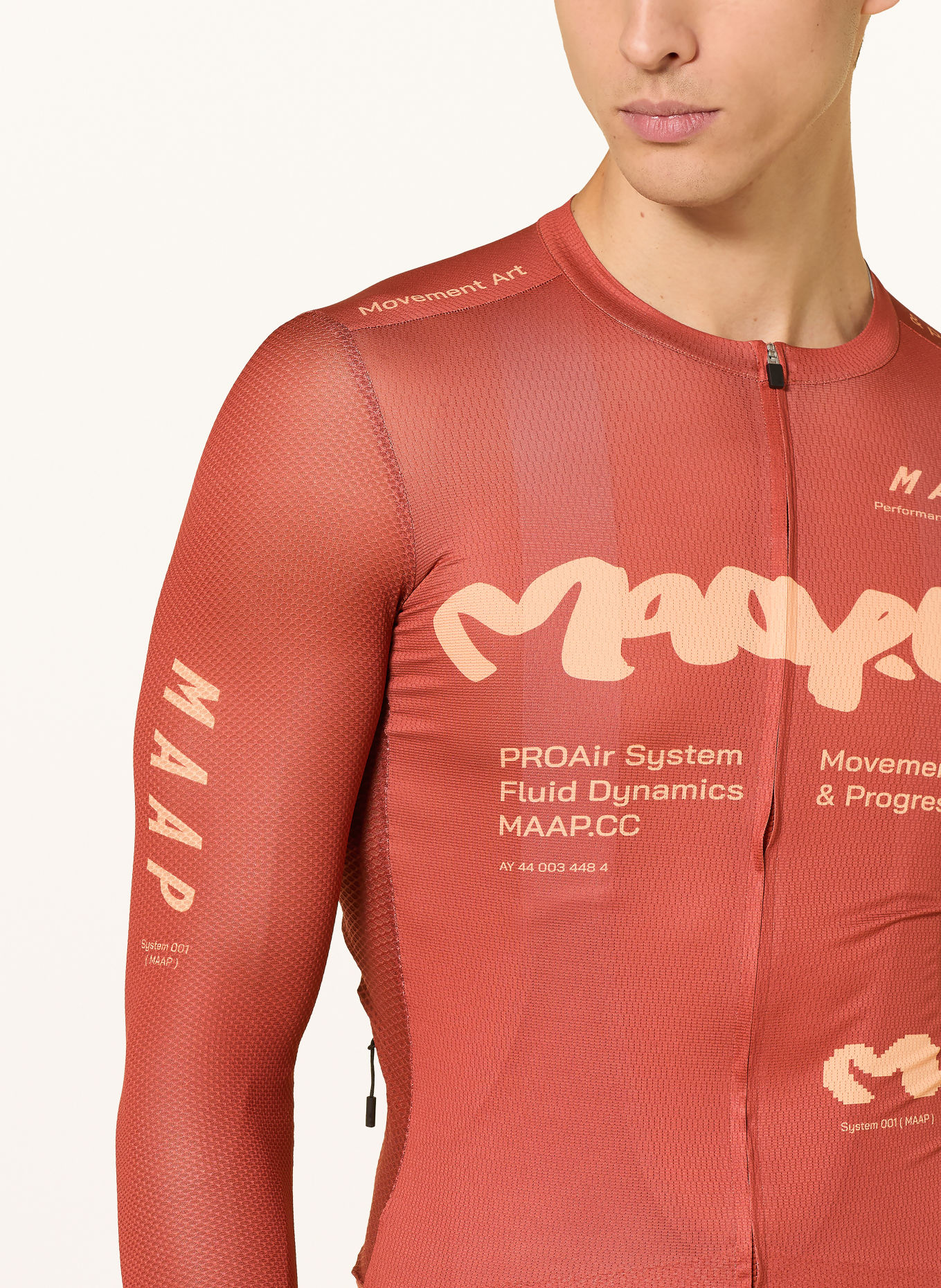 MAAP STRATA PRO AIR 3.0 Cycling jersey: DARK ORANGE / LIGHT ORANGE