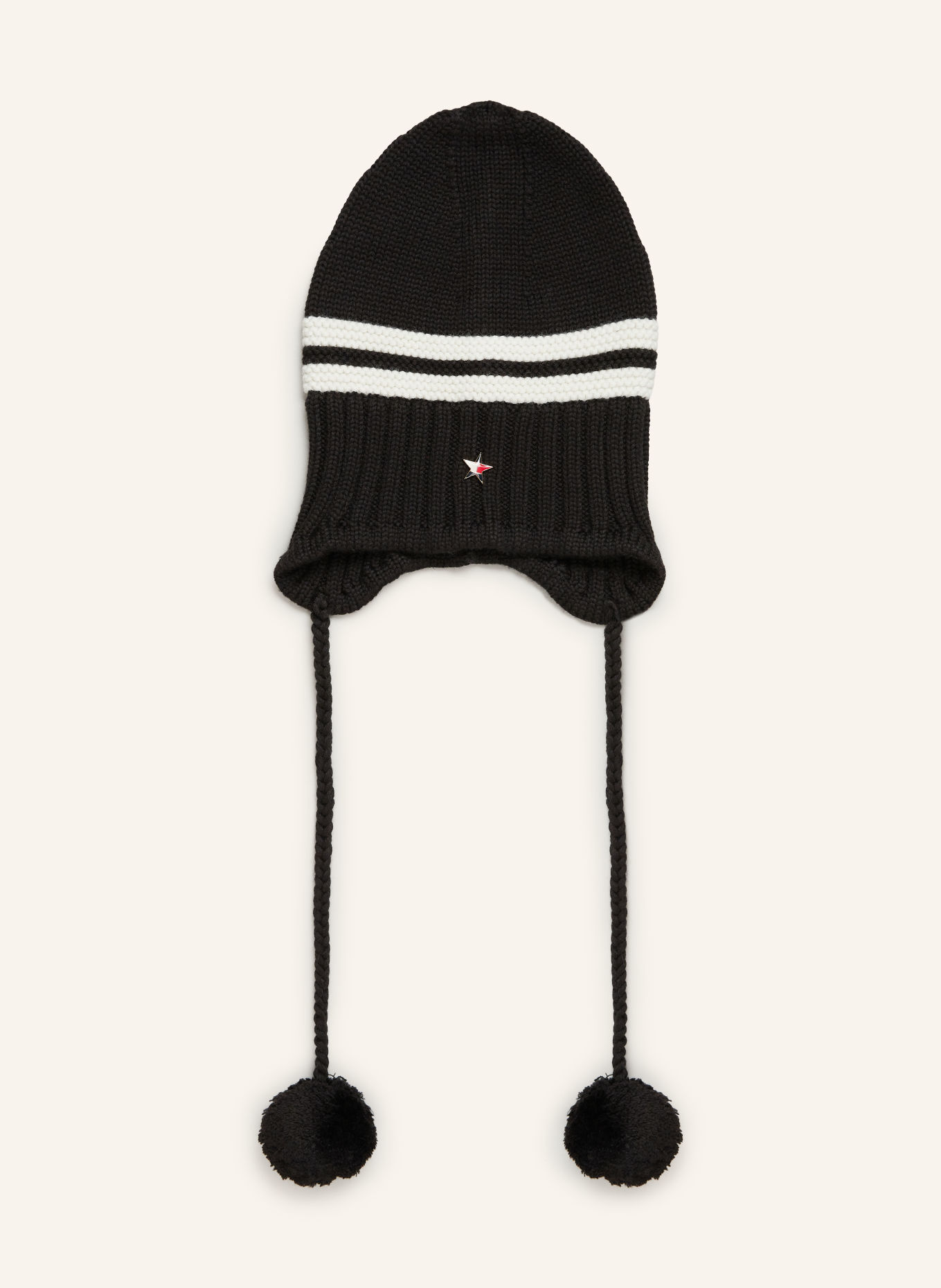 TOMMY JEANS Czapka: CZARNY / BIAŁY