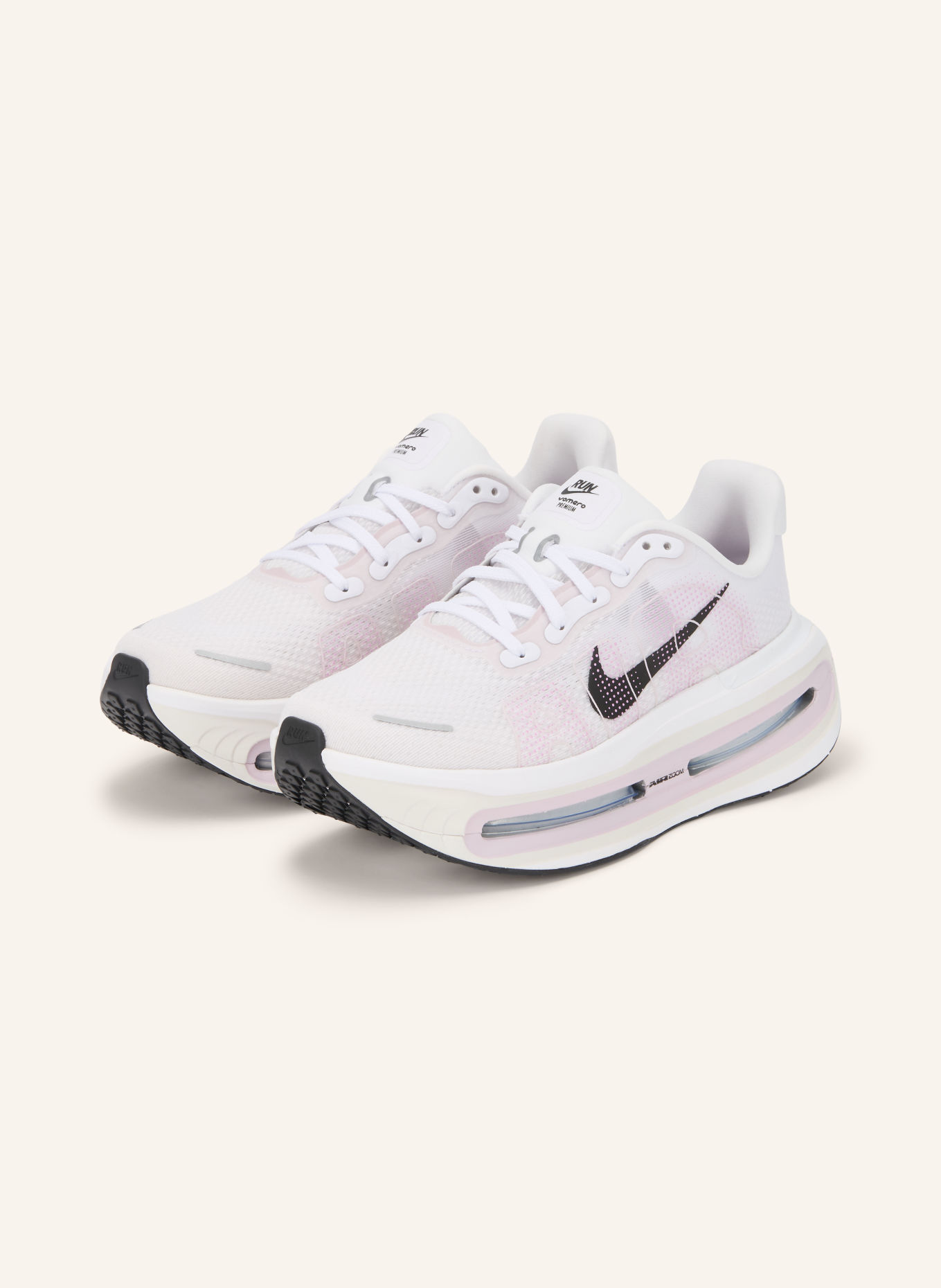 Nike Hardloopschoenen VOMERO PREMIUM: WIT / LICHTPAARS / ZWART