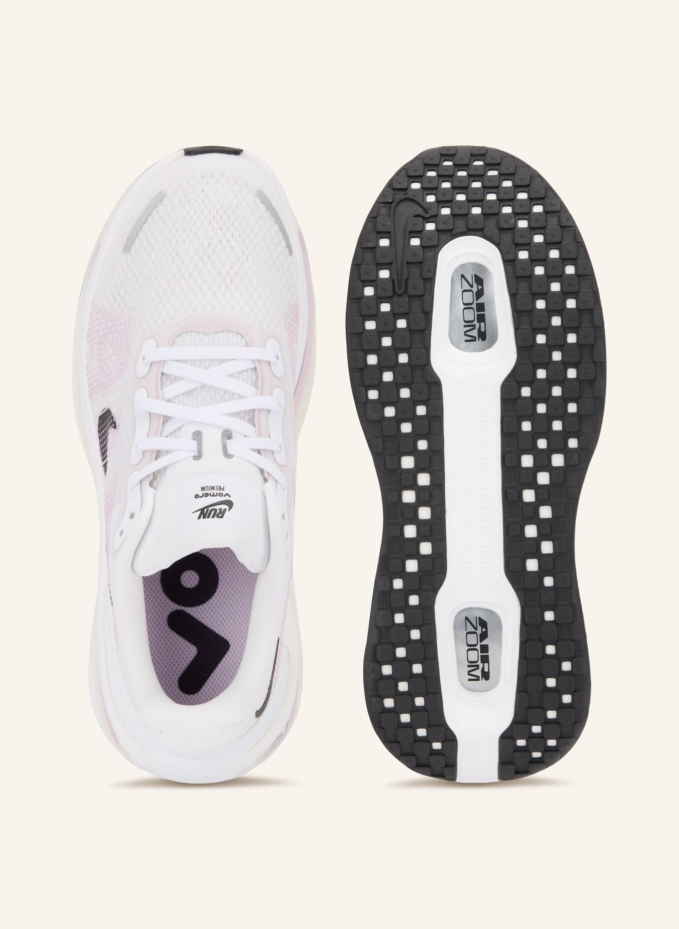 Nike Hardloopschoenen VOMERO PREMIUM: WIT / LICHTPAARS / ZWART