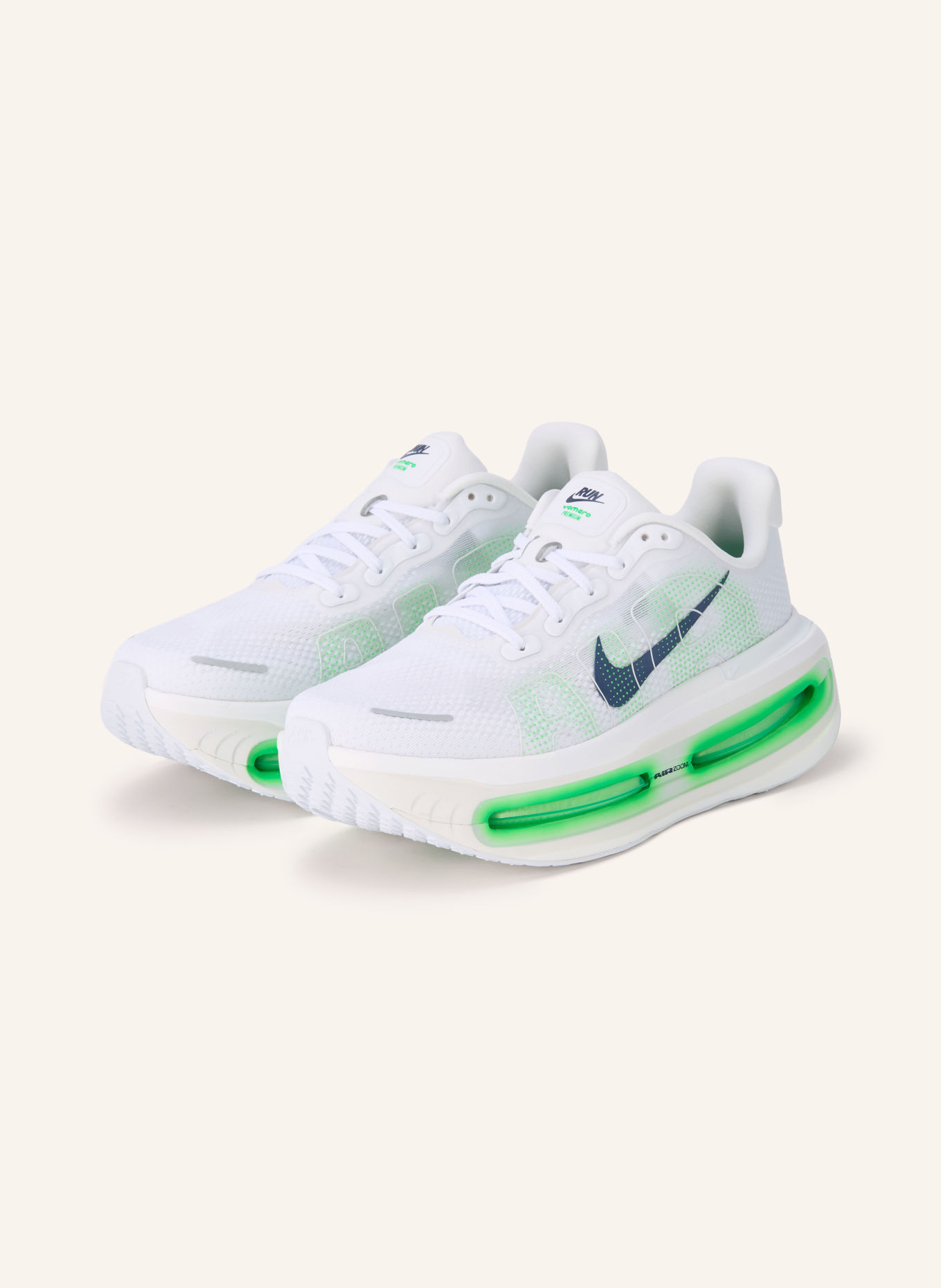 Nike Hardloopschoenen VOMERO PREMIUM: WIT / NEONGROEN / ZWART