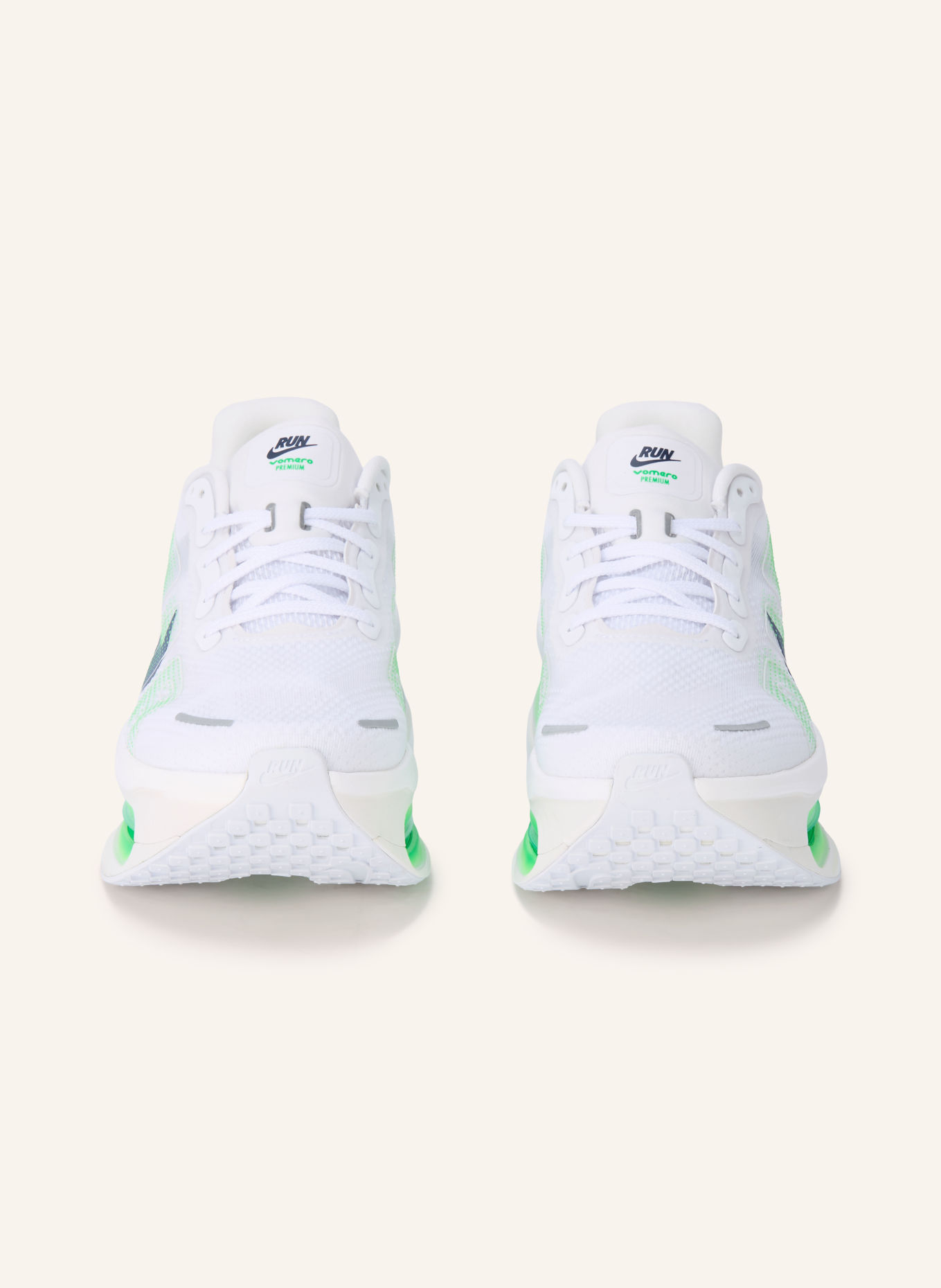 Nike Hardloopschoenen VOMERO PREMIUM: WIT / NEONGROEN / ZWART