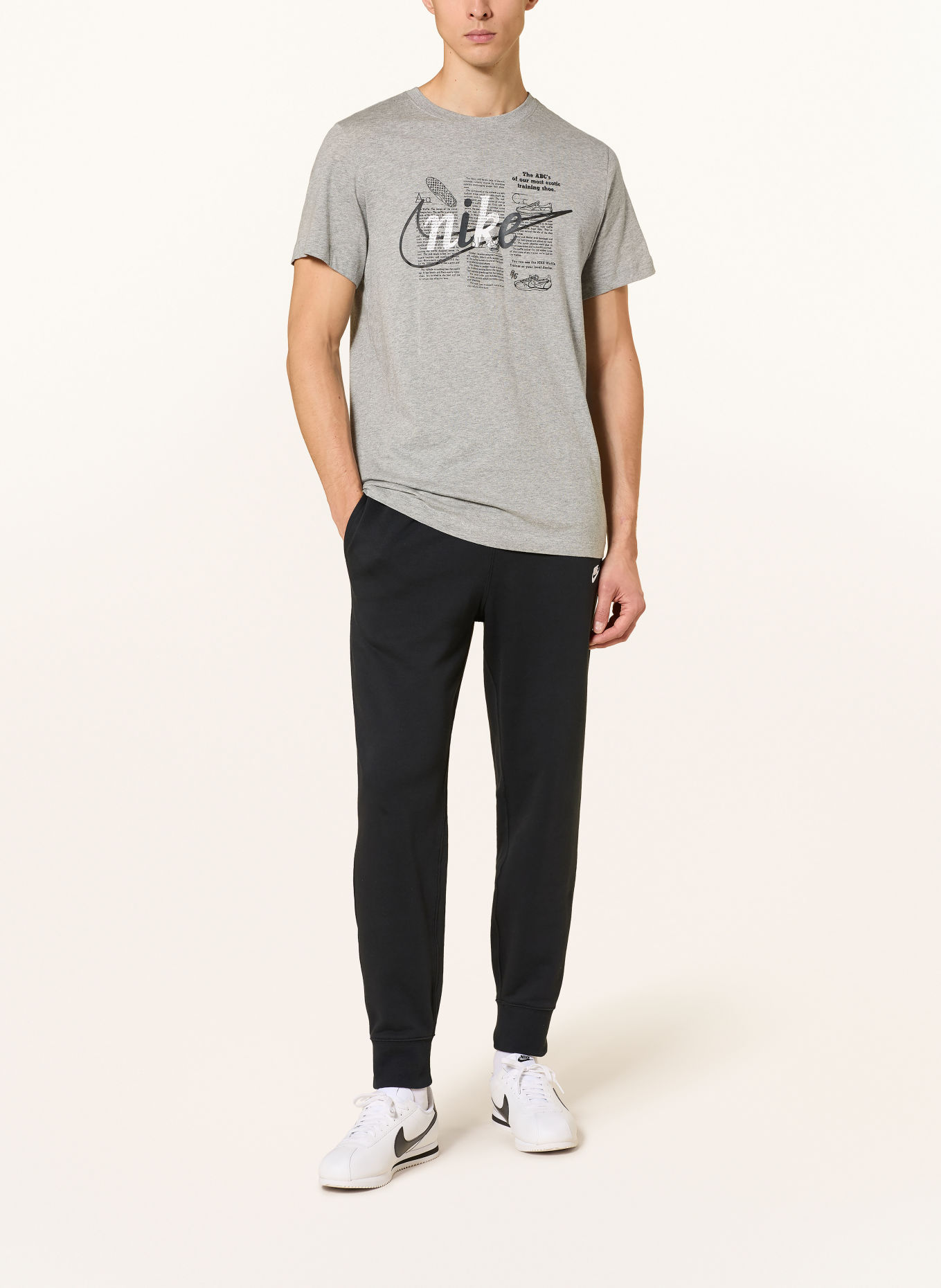 Nike T-shirt SPORTSWEAR: GRIJS / WIT / ZWART