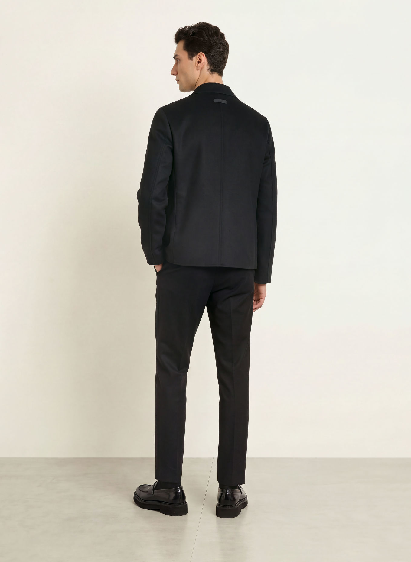 Marc O'Polo Flanellhose OSBY Tapered Fit: SCHWARZ