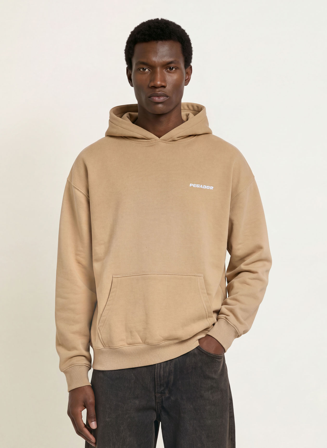 PEGADOR hoodie: BEIGE