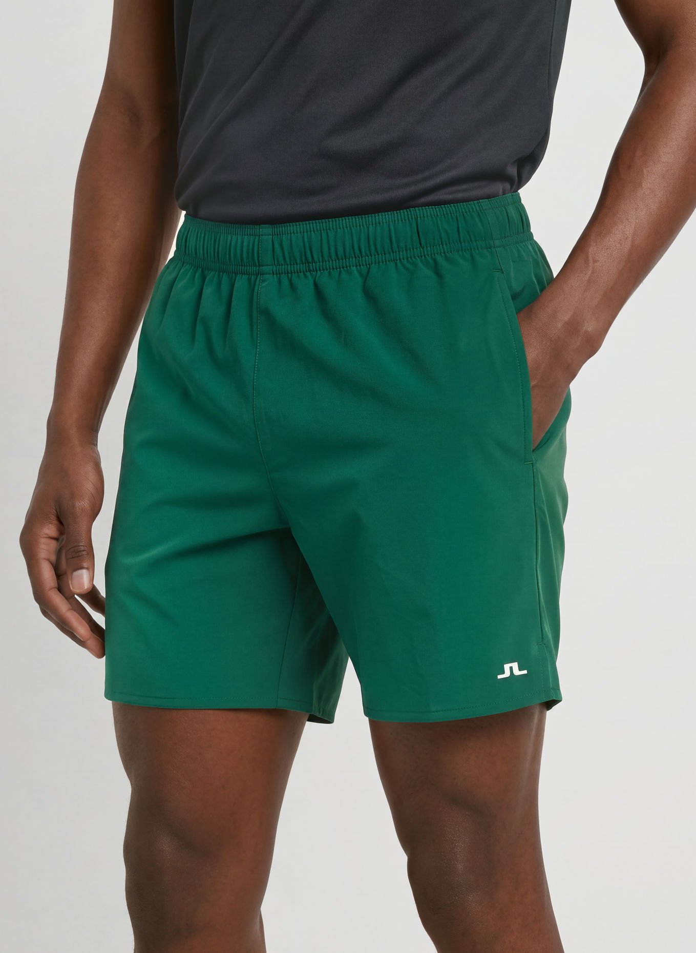 J.LINDEBERG tennisshorts: GROEN / WIT