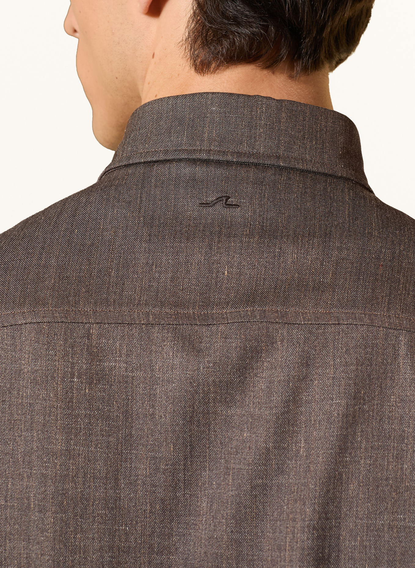 PAUL & SHARK Overshirt in Jeansoptik: TAUPE