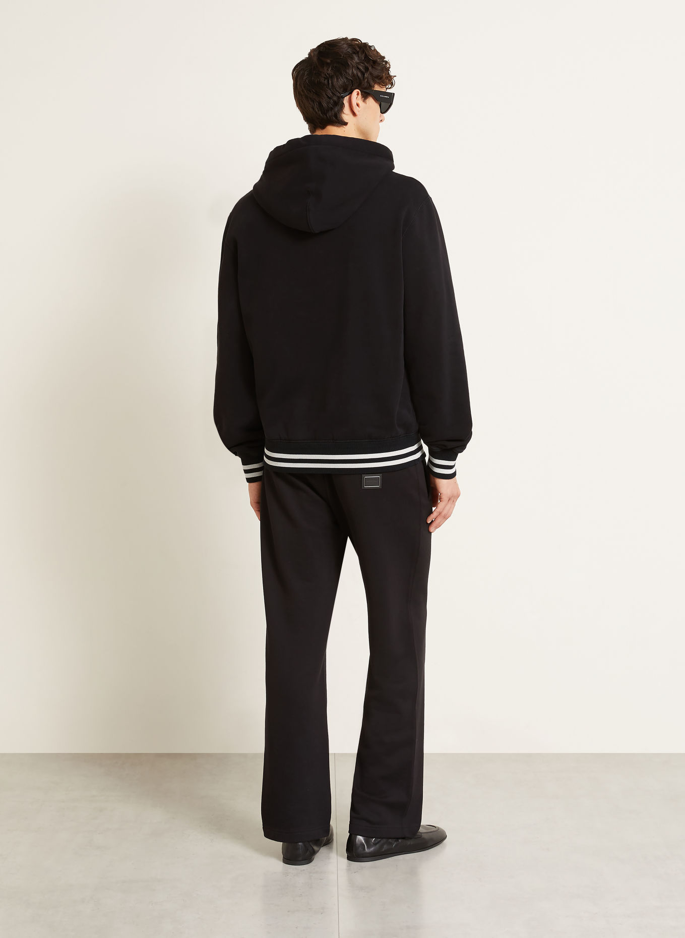 DOLCE & GABBANA Hoodie: SCHWARZ / WEISS