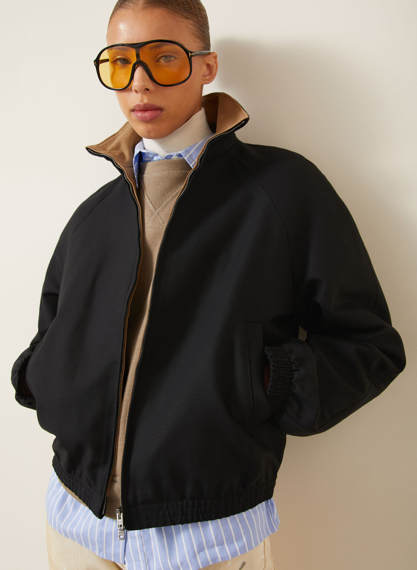 Acne Studios blouson: BLACK