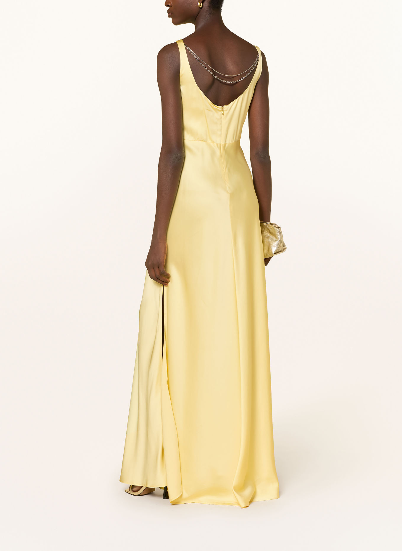 LIU JO Rochie din satin: GALBEN