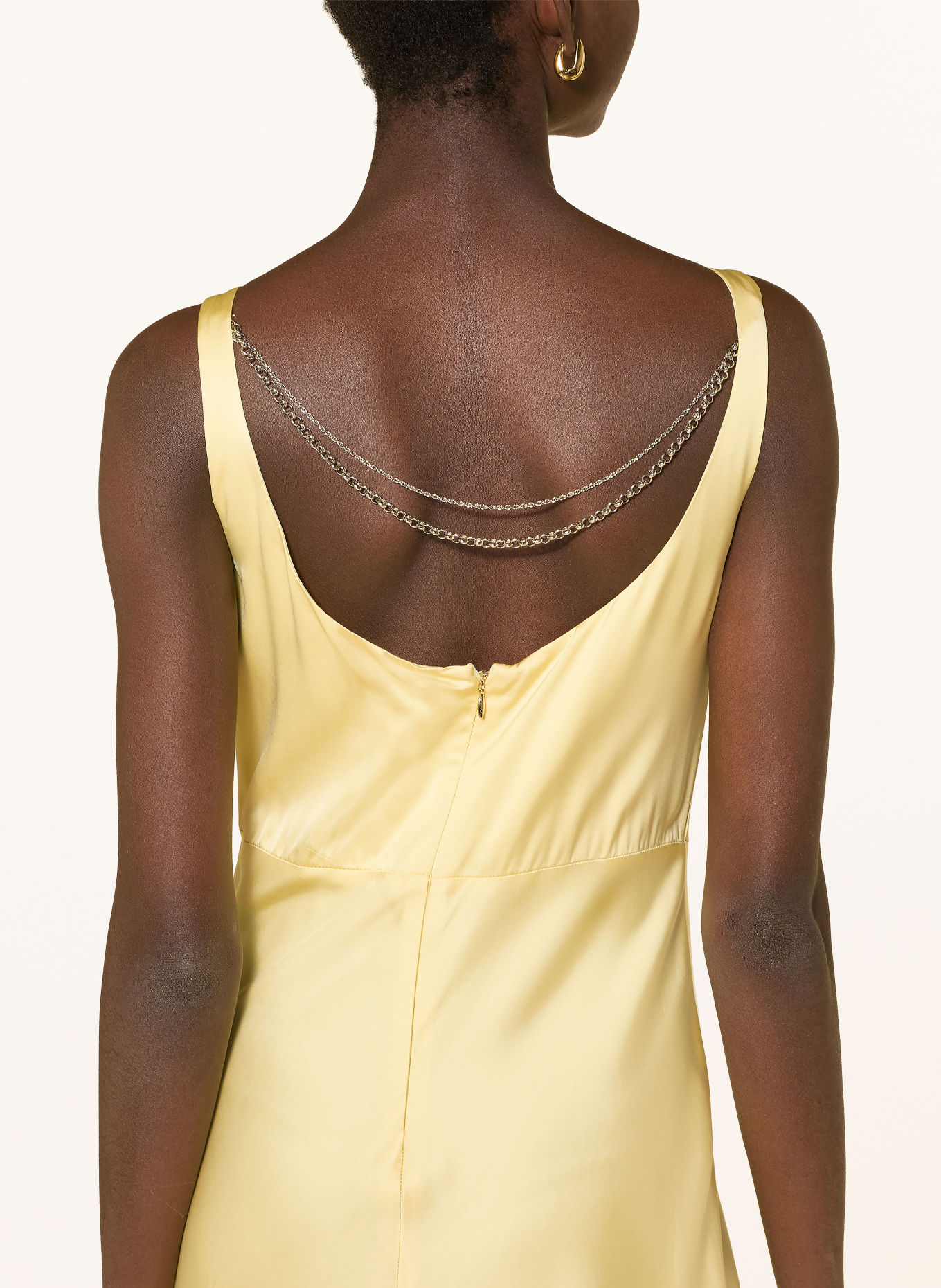 LIU JO Rochie din satin: GALBEN