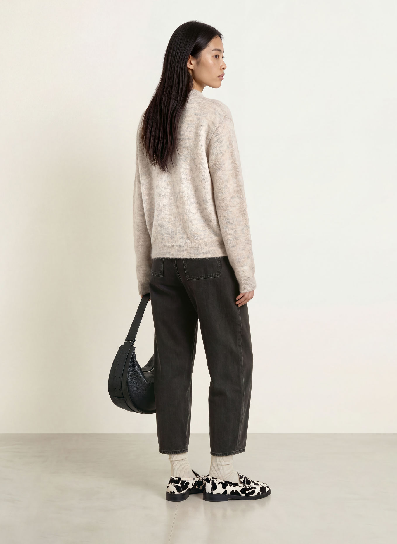 ARMEDANGELS Sweater med mohair: LYSEGRÅ
