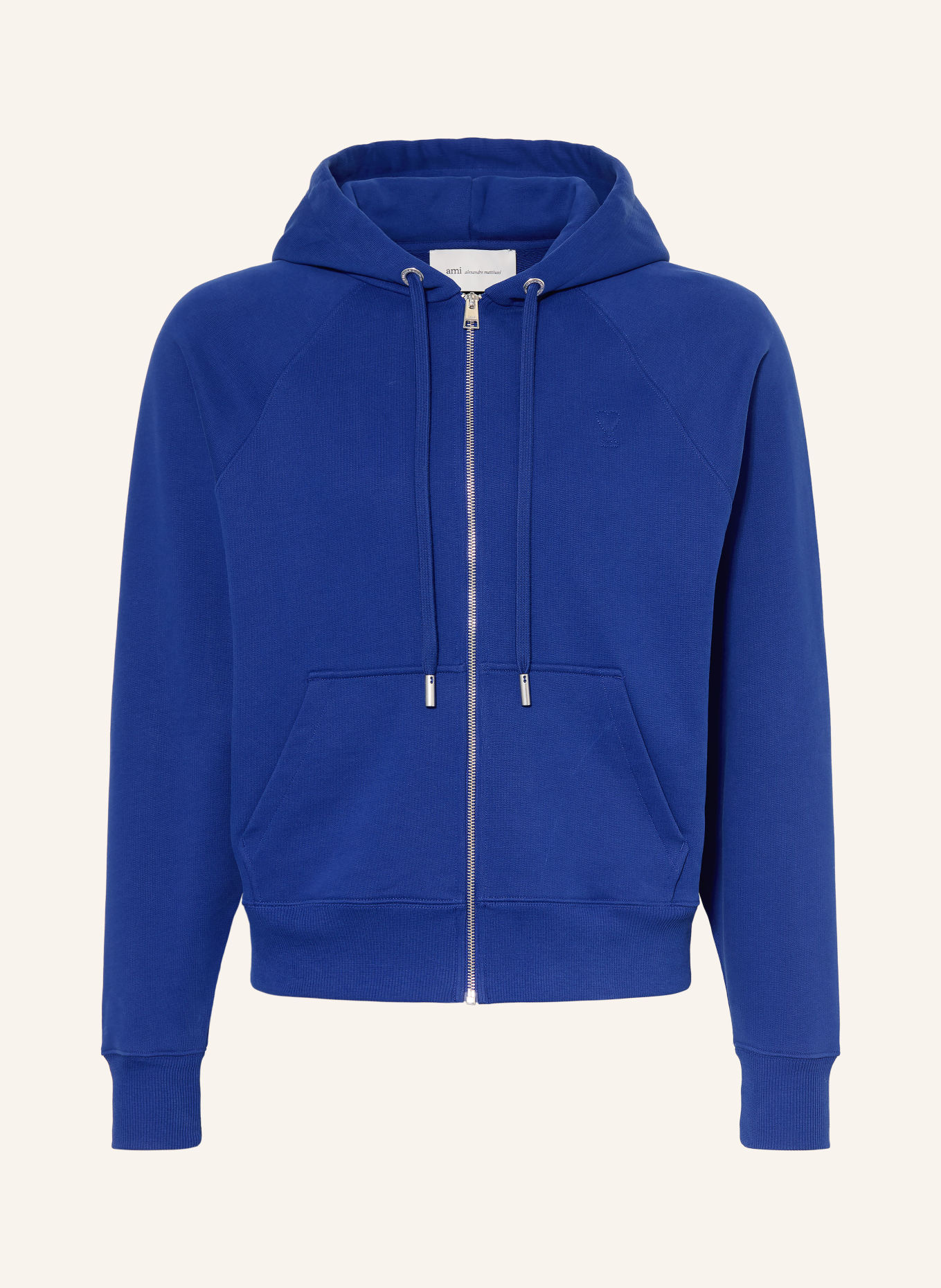 AMI PARIS sweat à capuche: BLEU