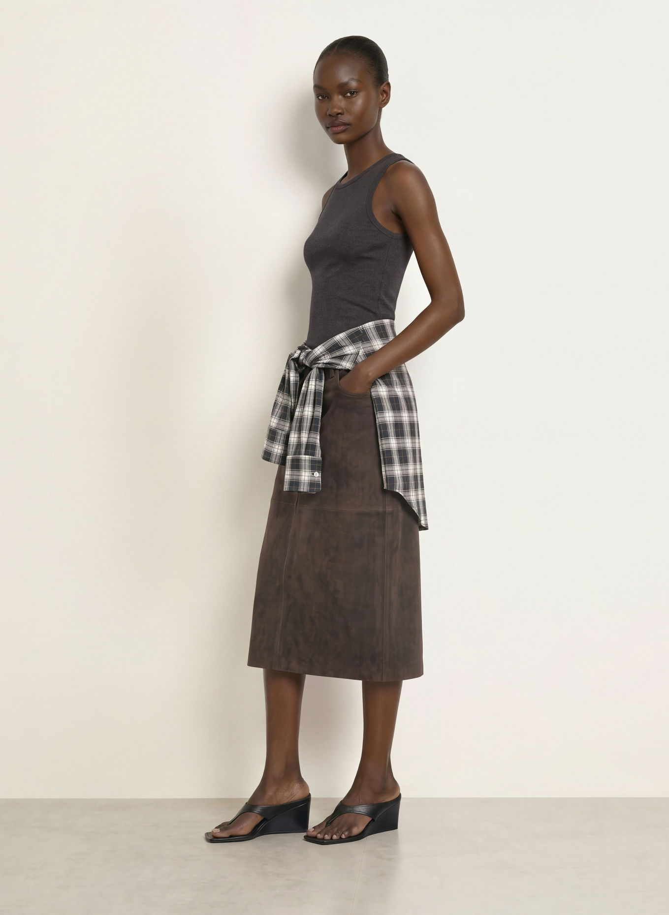 LADNERI Top LA COEUR: DUNKELGRAU