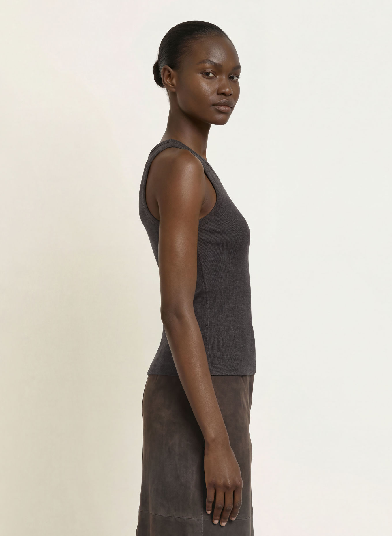 LADNERI Top LA COEUR: DUNKELGRAU