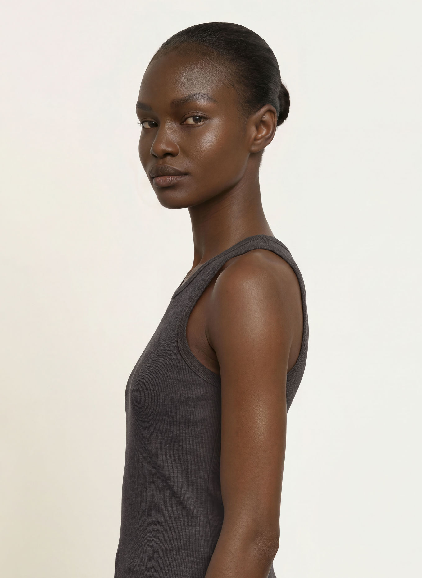 LADNERI Top LA COEUR: DUNKELGRAU