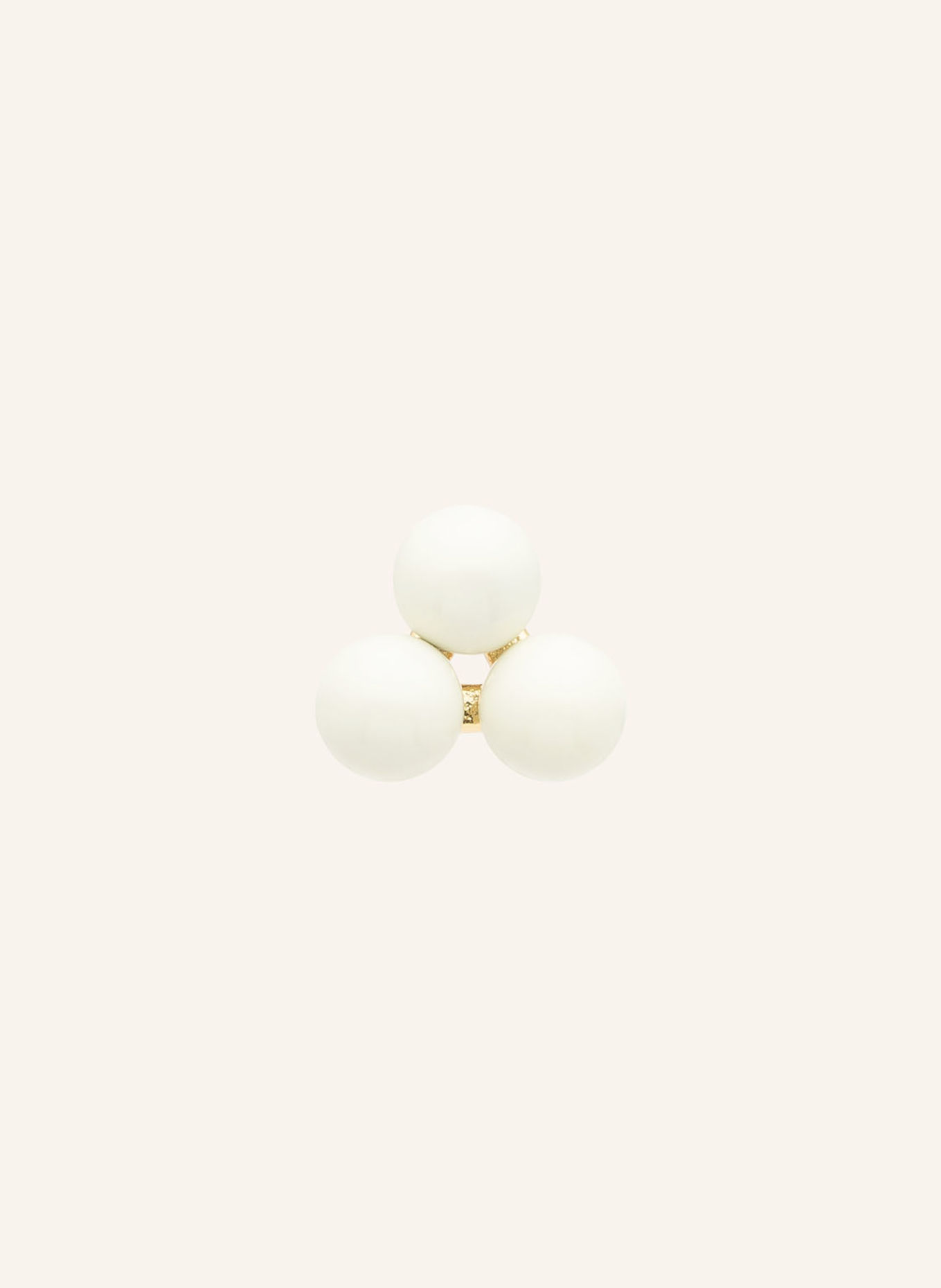LULU Copenhagen Oorstekers TRIO: GOUD / CRÈME