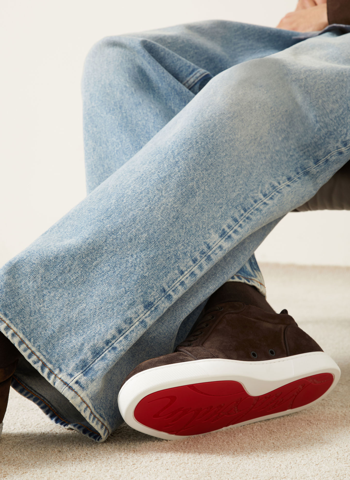Christian Louboutin RANTULOW sneakers: DARK BROWN