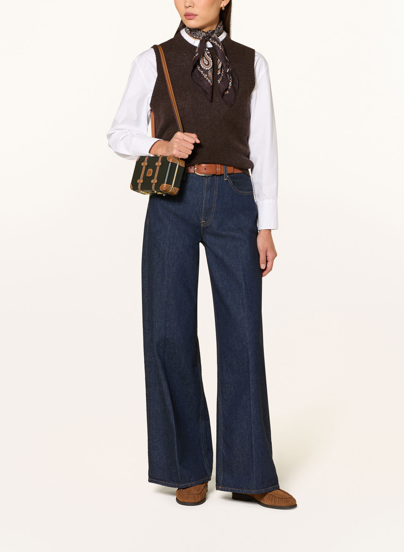 BRIC'S BELLAGIO LEGACY Shoulder Bag: KHAKI / GOLD / BROWN