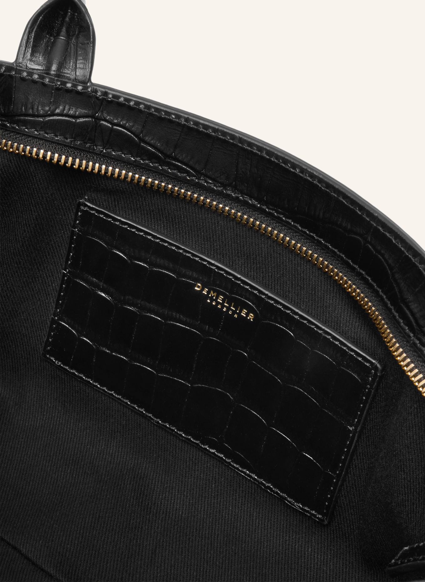 DEMELLIER THE NEW YORK Shoulder Bag: BLACK