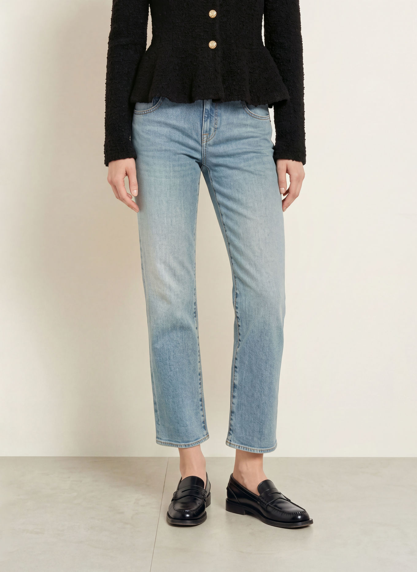 Herrlicher Cropped jeans BREEZY: 1003 vintage sky