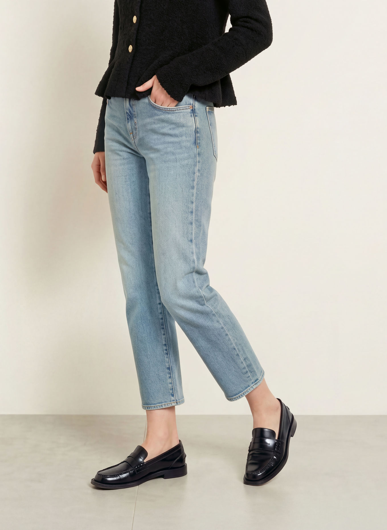 Herrlicher Cropped jeans BREEZY: 1003 vintage sky