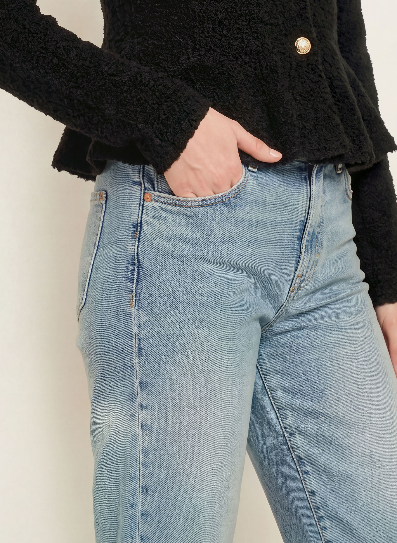 Herrlicher Cropped jeans BREEZY: 1003 vintage sky