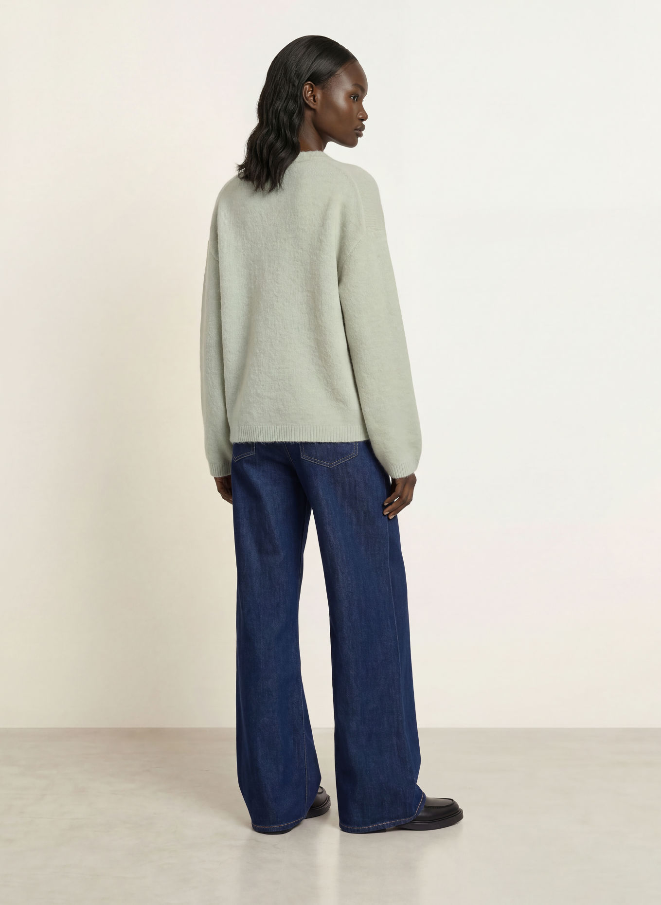 ARKET Pullover mit Alpaka: HELLGRÜN