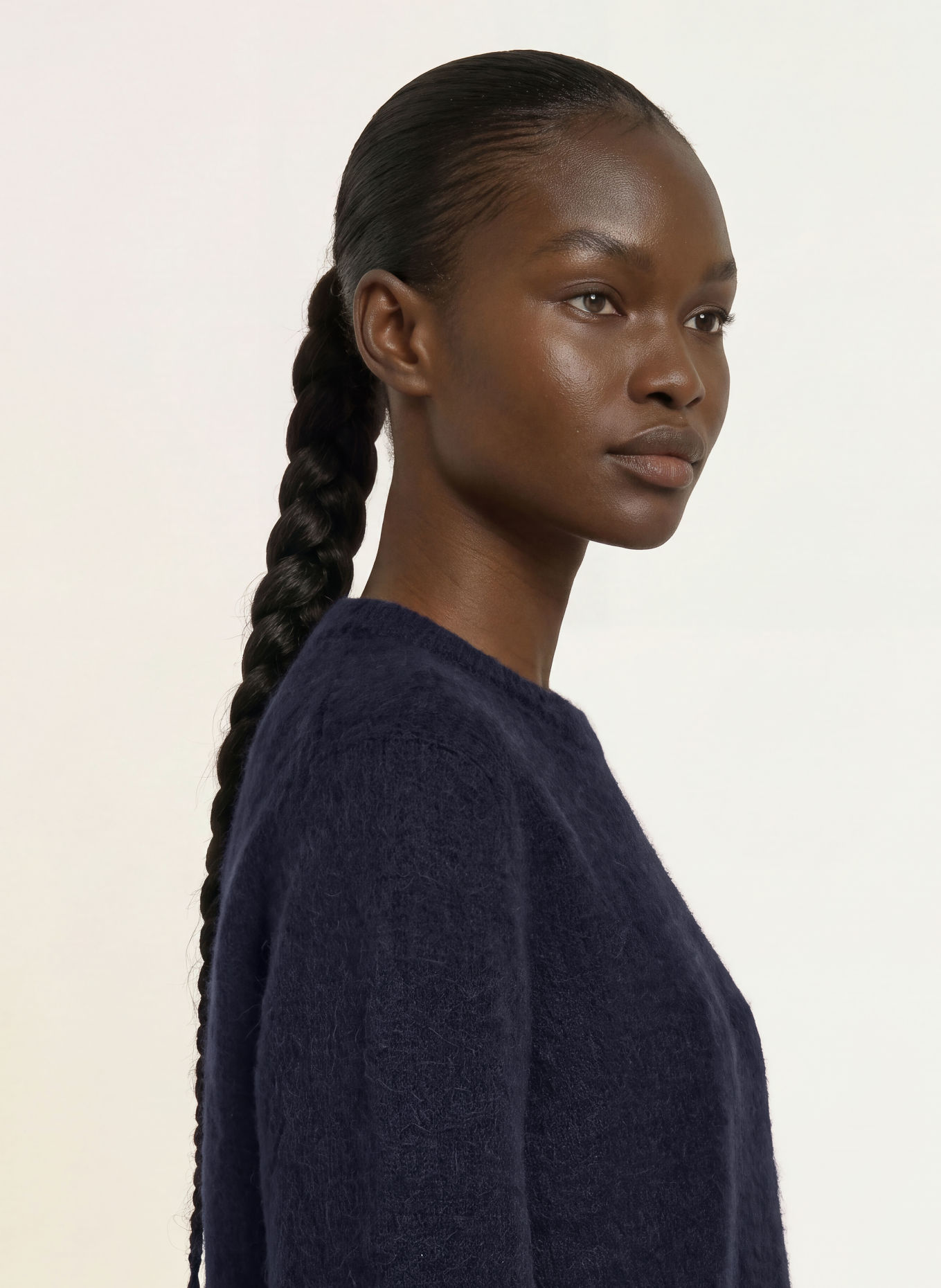 ARKET Sweater with alpaca: DARK BLUE