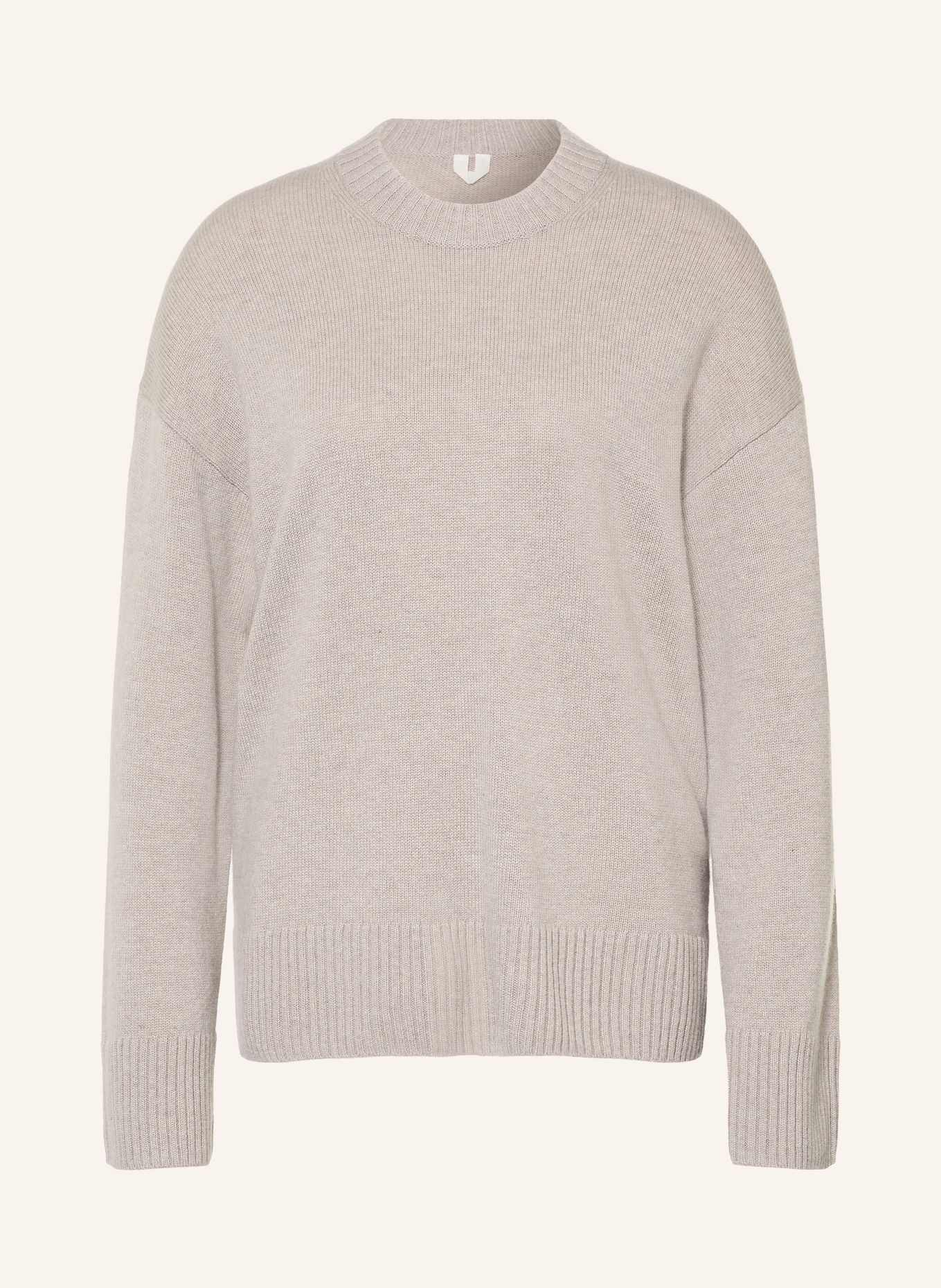 ARKET Oversized cashmere sweater: LIGHT BROWN