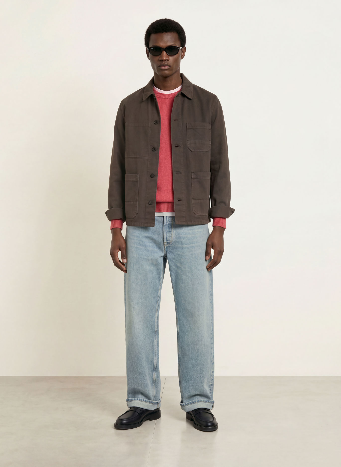 ARKET Overshirt: DONKERGRIJS