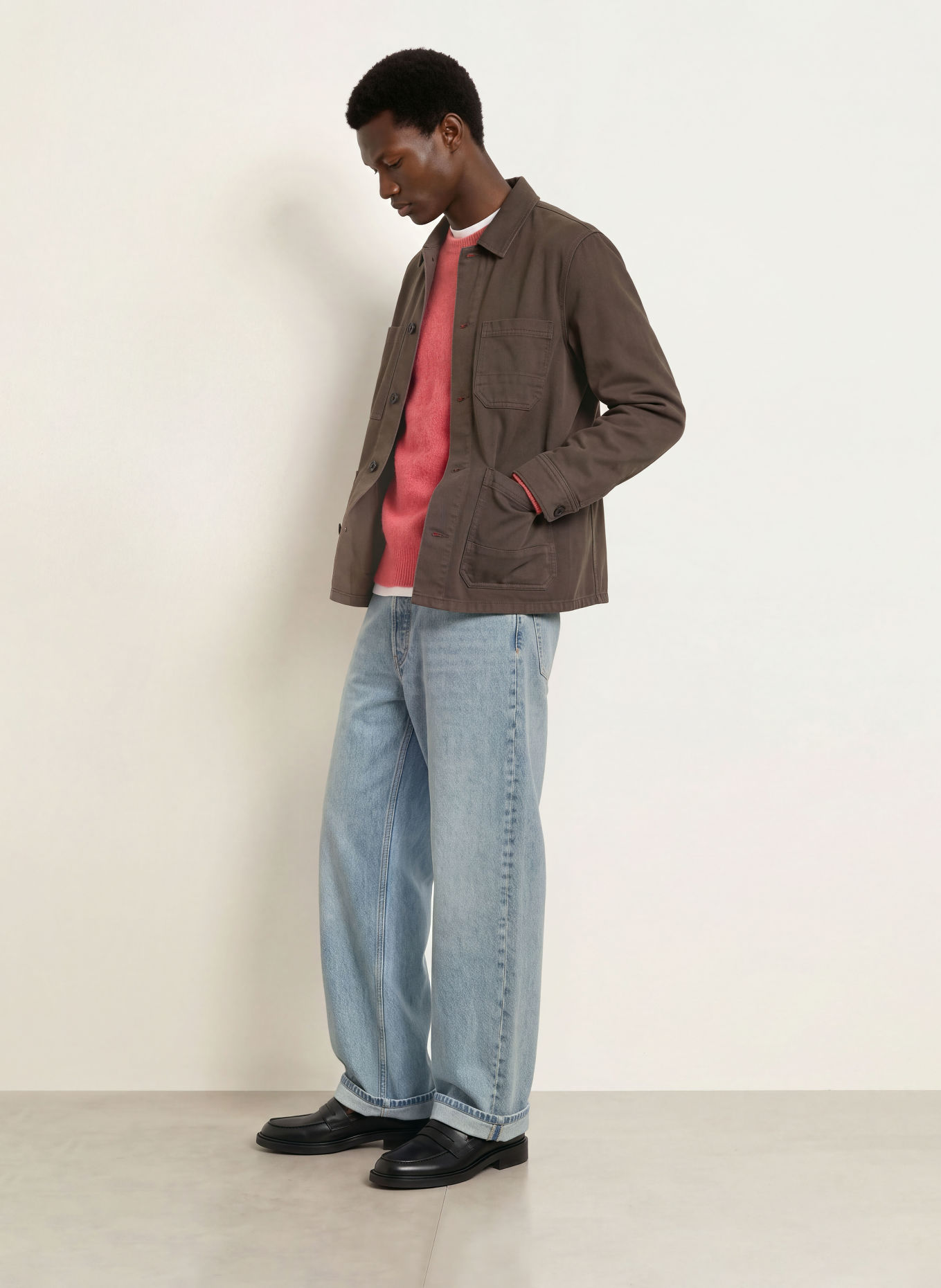 ARKET Overshirt: DONKERGRIJS