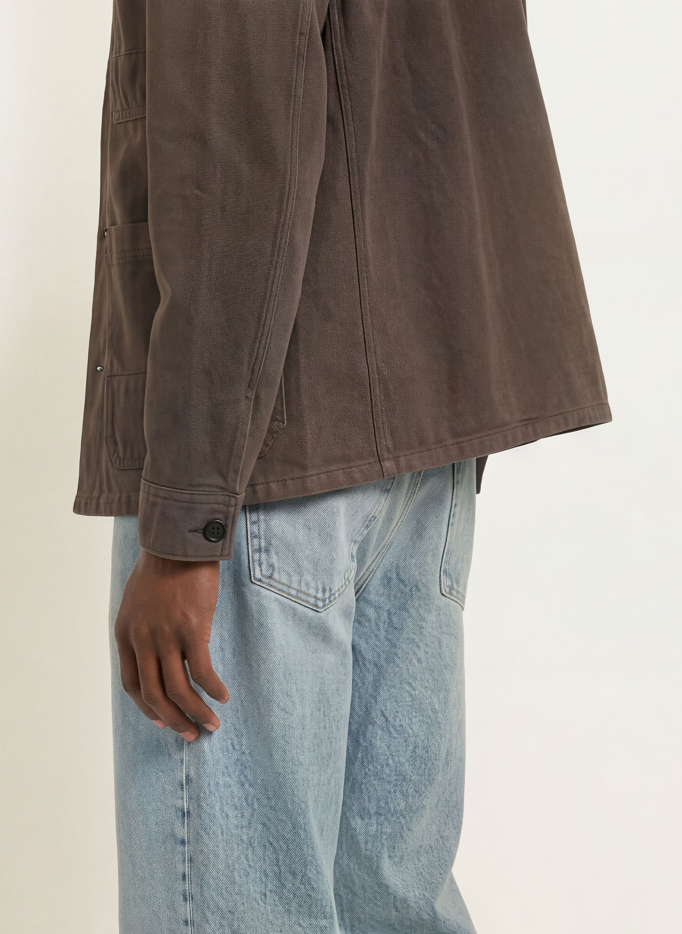 ARKET Overshirt: DONKERGRIJS