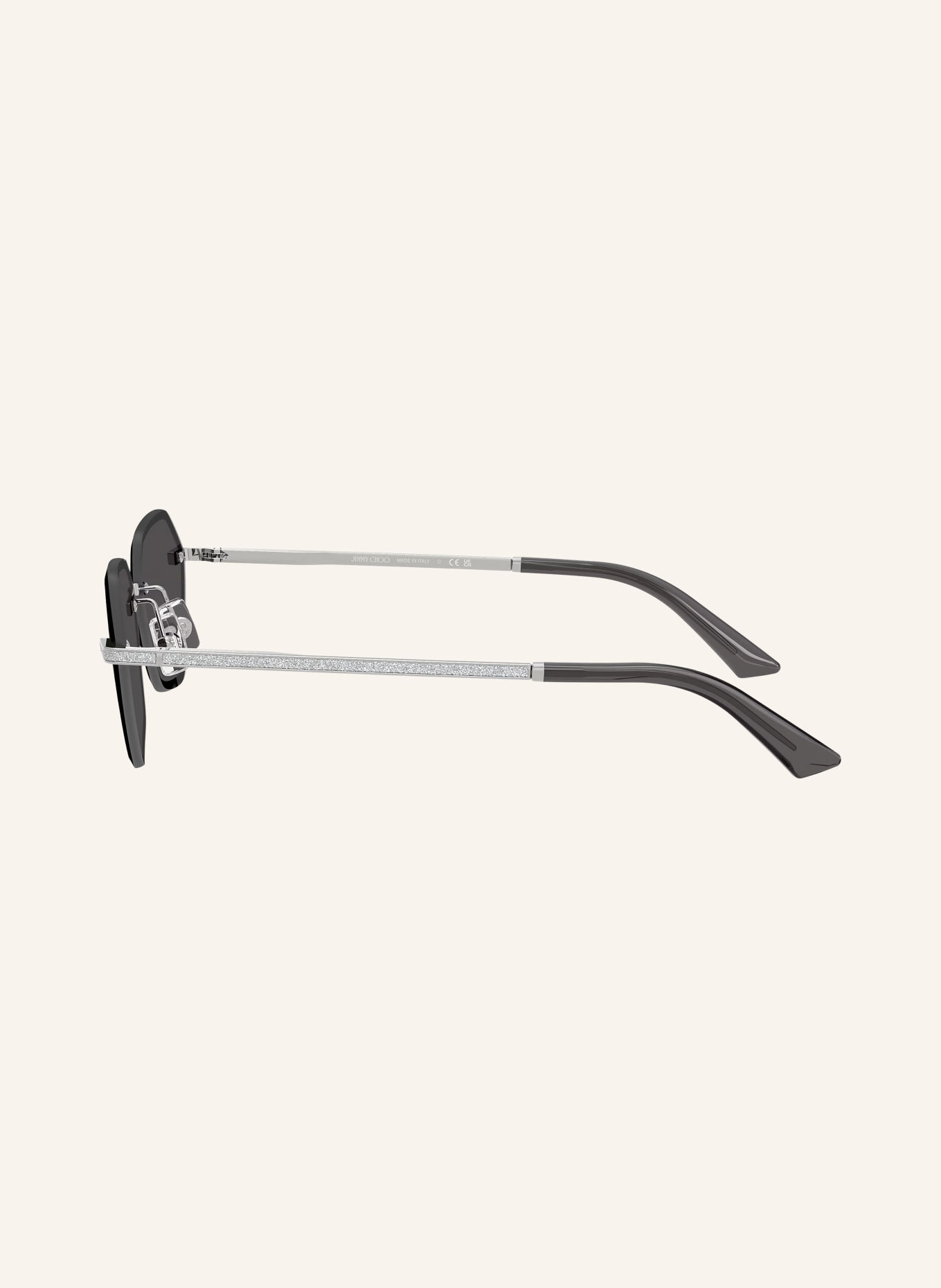 JIMMY CHOO Zonnebril JC4022J: ZILVER/ DONKERGRIJS
