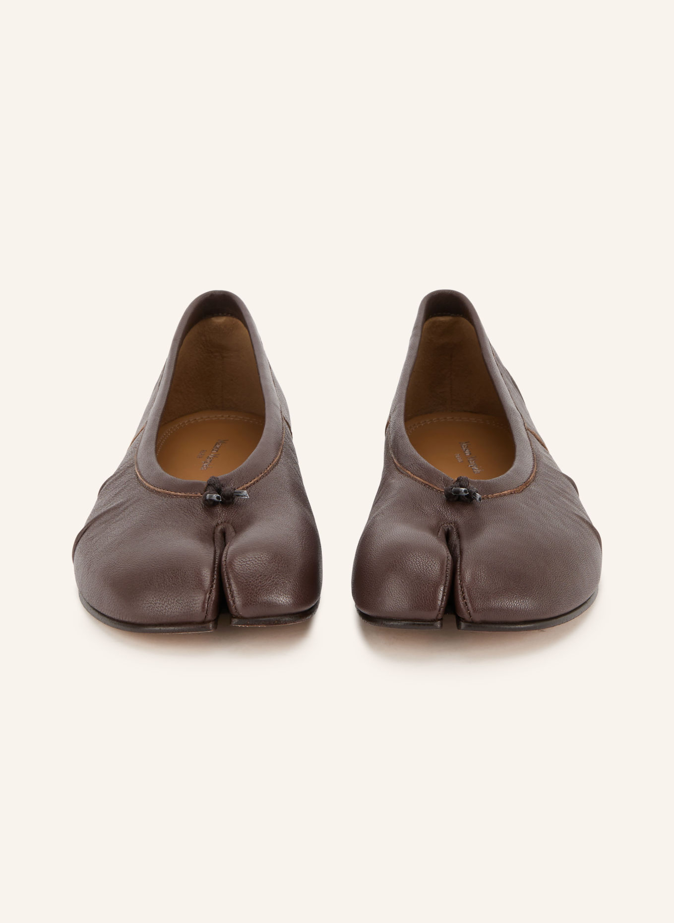 Maison Margiela Ballerina's TABI: MARRON FONCÉ