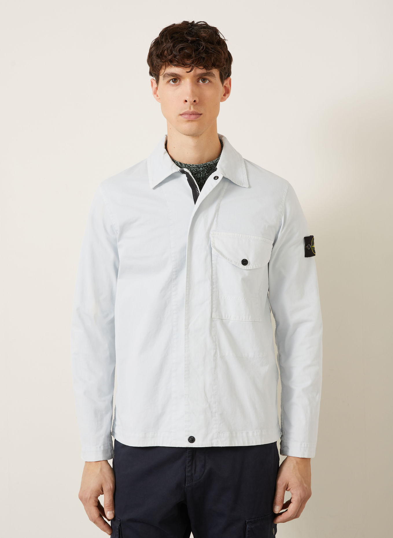 STONE ISLAND Overjacket: LICHTBLAUW