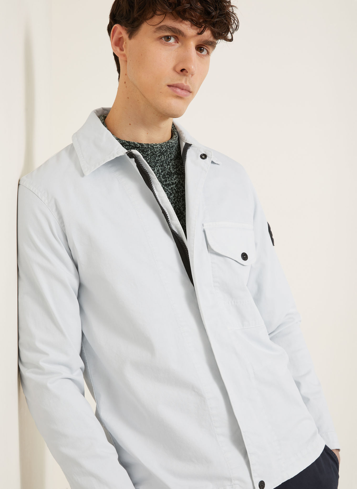 STONE ISLAND Overjacket: LICHTBLAUW