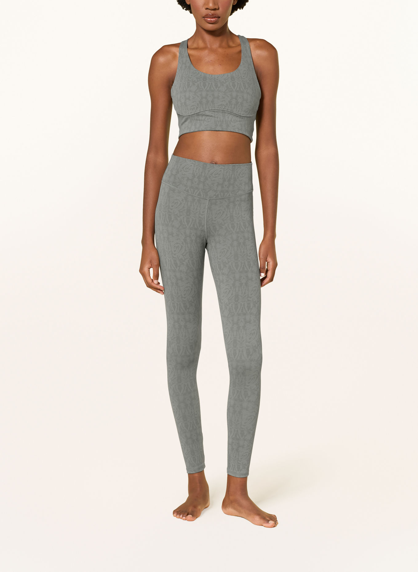 MANDALA Soutien-gorge de sport IMPRIMÉ: GRIS