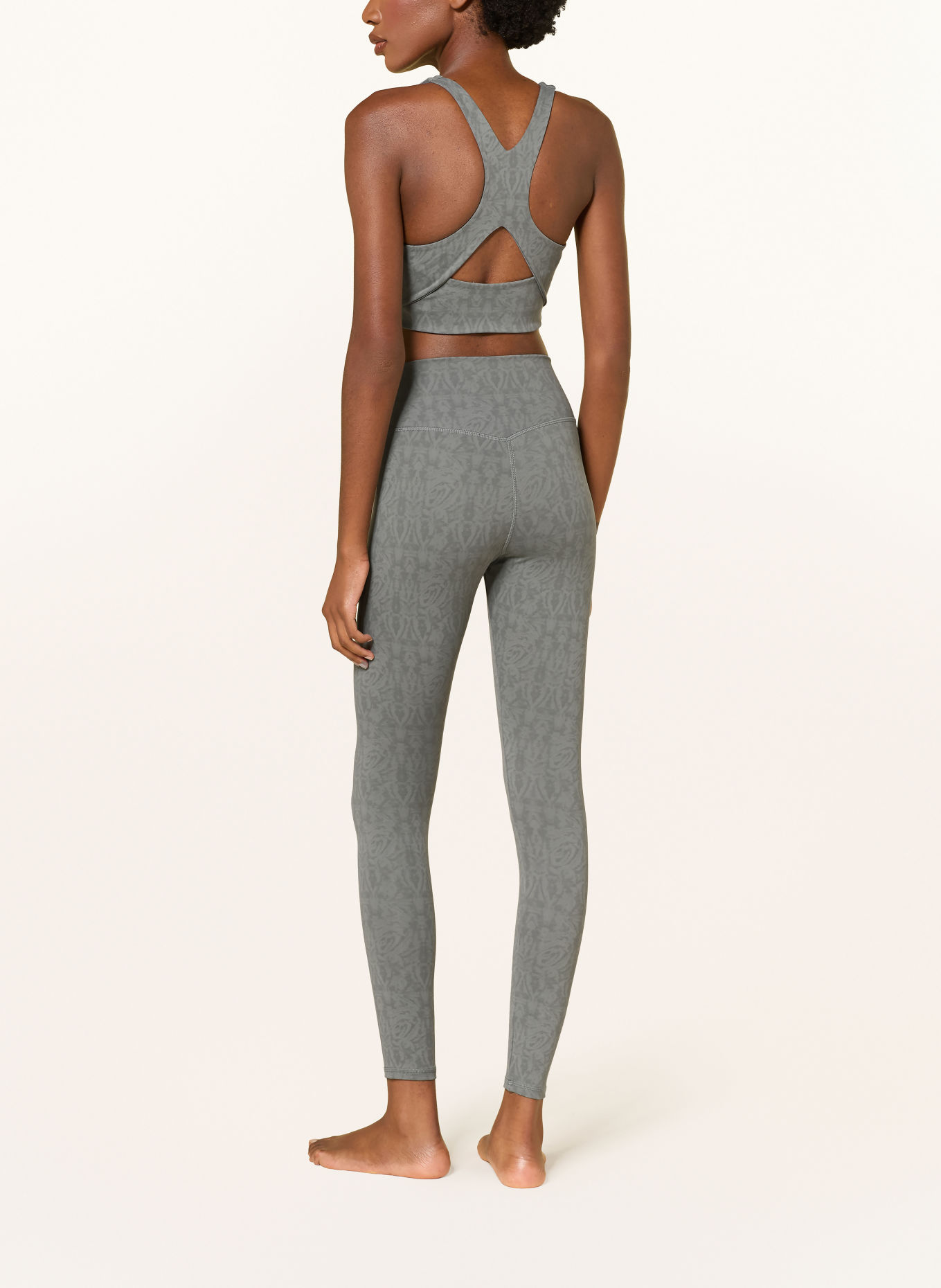 MANDALA Soutien-gorge de sport IMPRIMÉ: GRIS