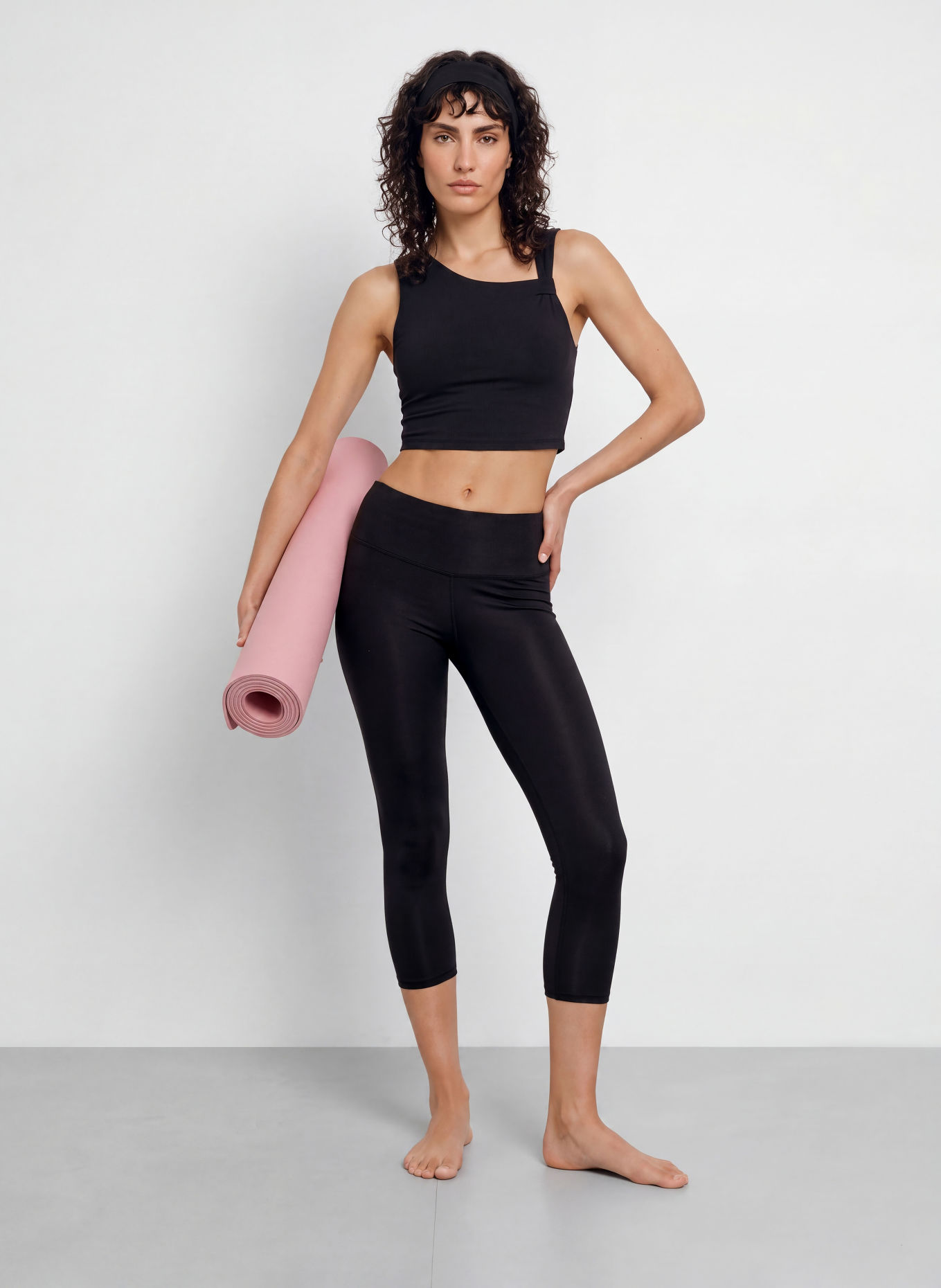 MANDALA Legging BEST CROPPED: ZWART