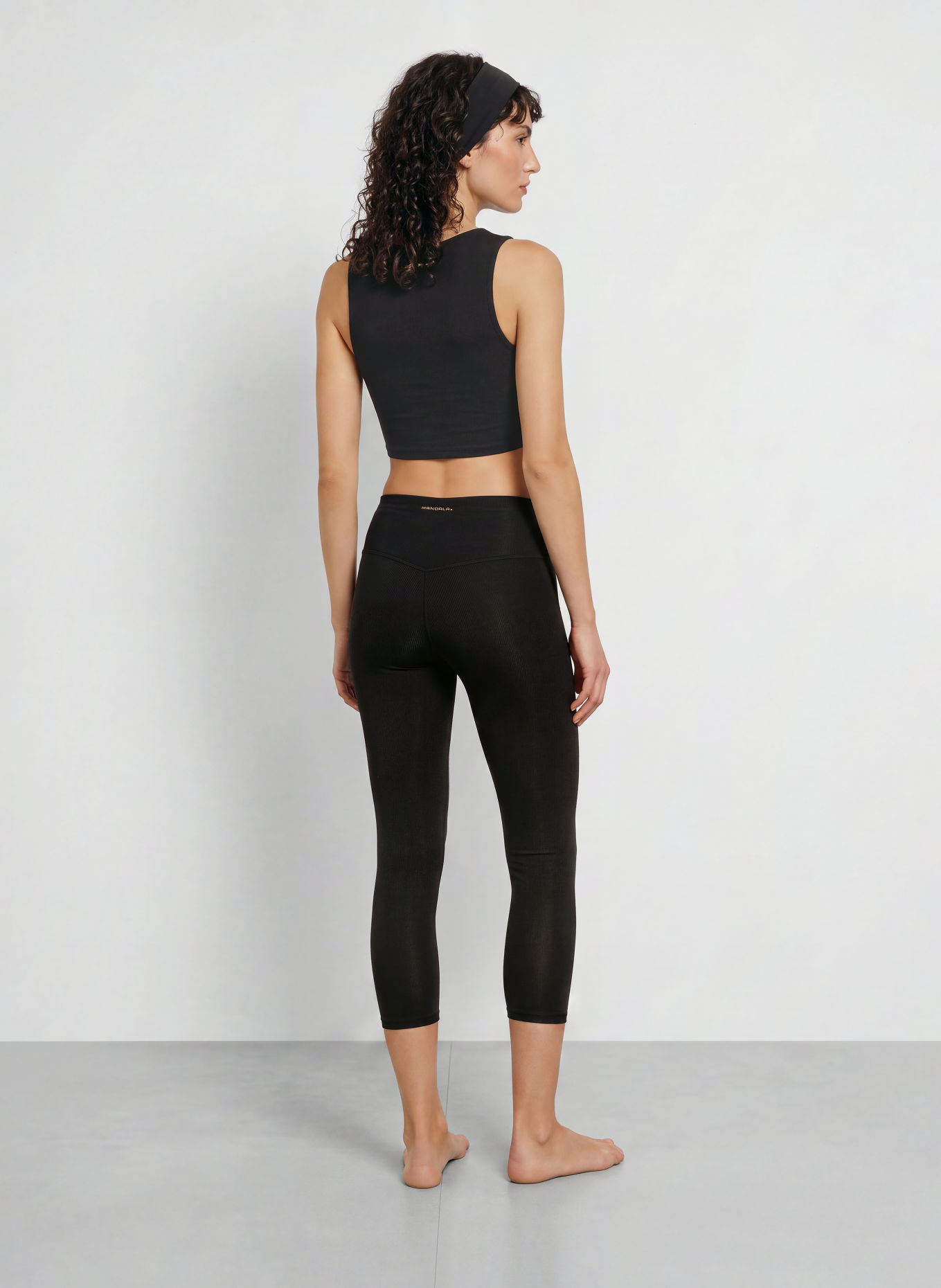 MANDALA Legging BEST CROPPED: ZWART