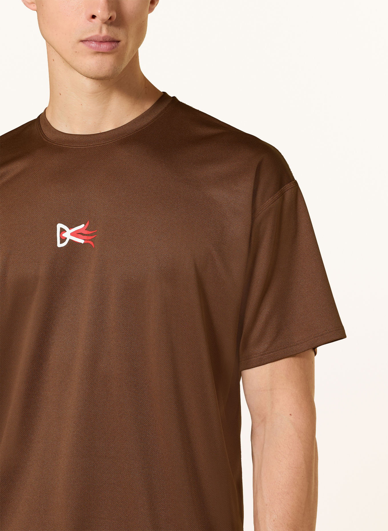 District Vision Running shirt: BROWN